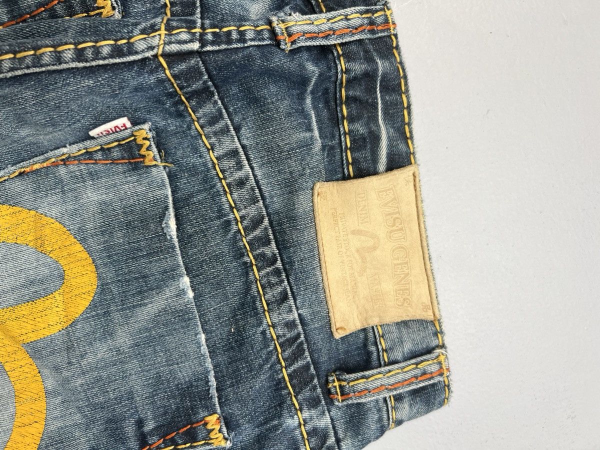 Vintage Vintage Evisu genes inspired spell out embroidered denim Size US 32 / EU 48 - 8 Thumbnail