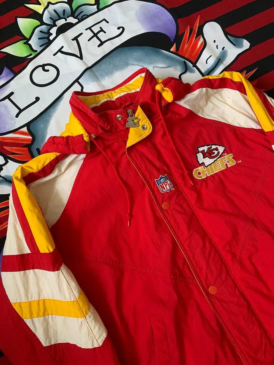 NFL Vintage Starter Pro Line Kansas City Chiefs NFL Jacket Sz S Size US M / EU 48-50 / 2 - 3 Thumbnail