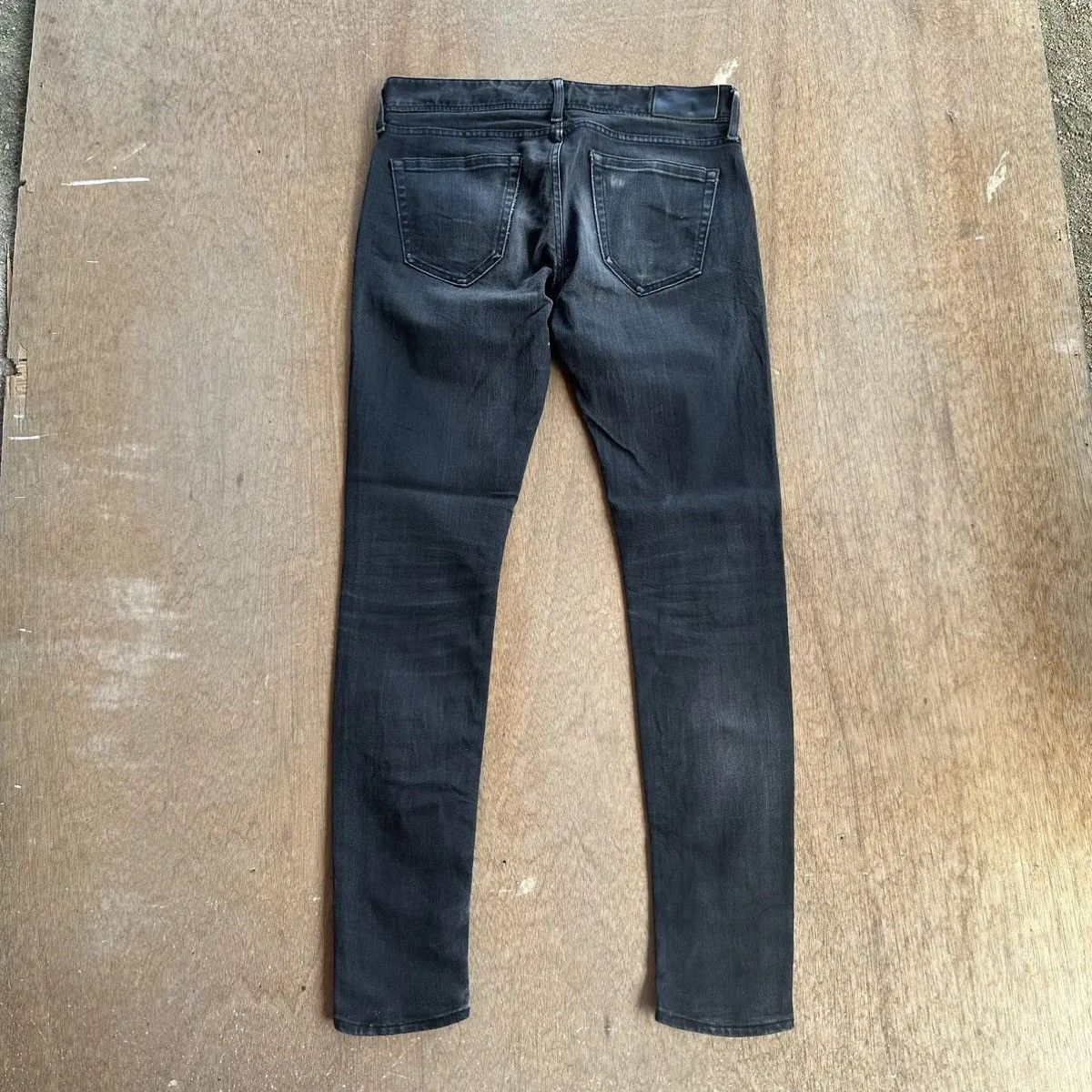 Fragment Design × Vanquish BLACK BY VANQUISH Jeans Blank Stretchable Rugged Pants Size US 31 - 11 Thumbnail