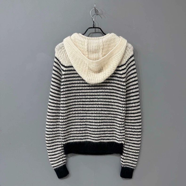 Saint Laurent Paris Saint Laurent Paris Wool striped hooded sweater 2505-Nextar Size S / US 4 / IT 40 - 3 Thumbnail