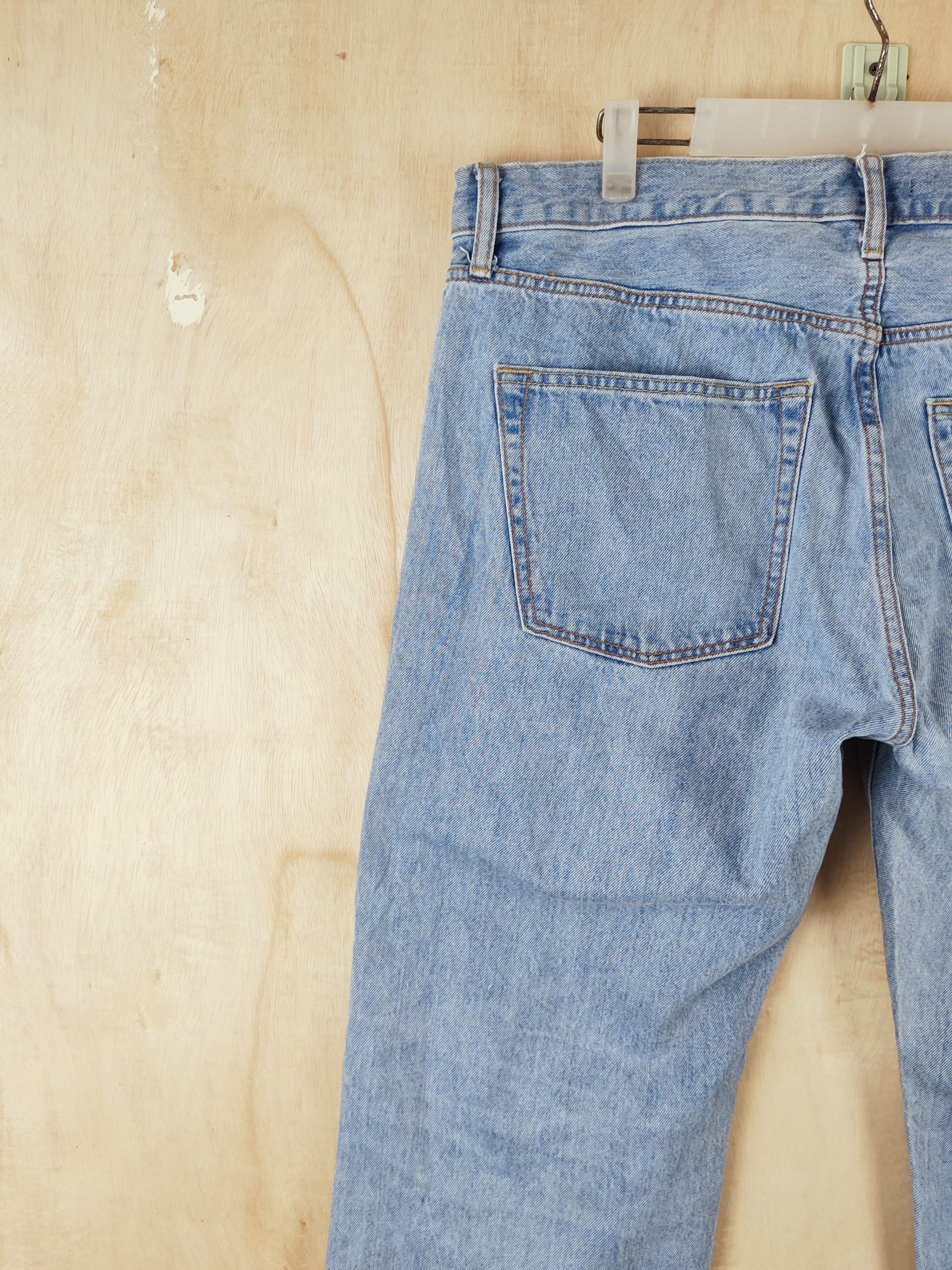 Japanese Brand Uniqlo Blue Distressed Ripped Jeans #S2657 Size US 38 / EU 54 - 8 Thumbnail
