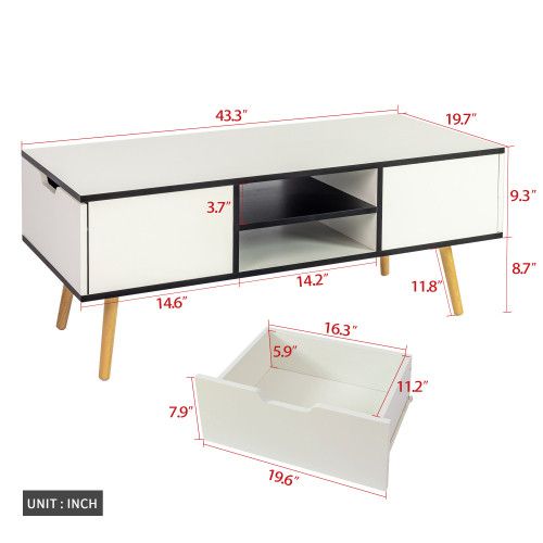 Designer × Homemade Solid wood legsCoffee Table computer table Accent Furniture Size US L / EU 52-54 / 3 - 4 Thumbnail