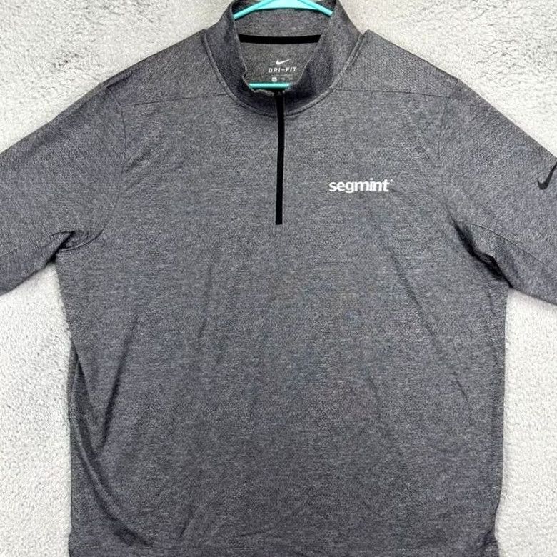 Nike Nike Dri-Fit Pullover Shirt 2XL Mens Grey Swoosh Quarter Zip Activewear Shirt Mens Size US XXL / EU 58 / 5 - 2 Thumbnail