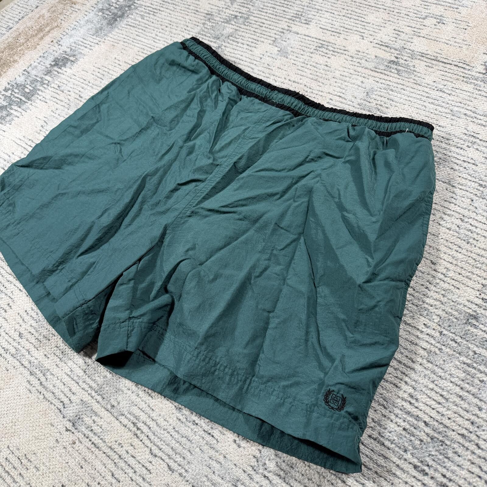 Givenchy Vintage 90s Givenchy Green Swim Shorts Size US 36 / EU 52 - 2 Thumbnail