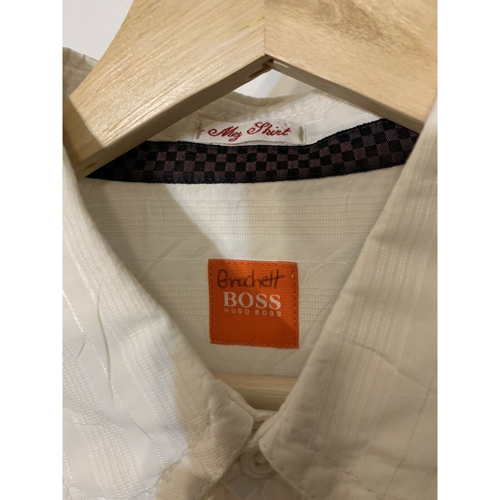 Hugo Boss HUGO BOSS Men's Sz XL Button Up Shirt Long Sleeve Orange Lab Size US XL / EU 56 / 4 - 5 Thumbnail