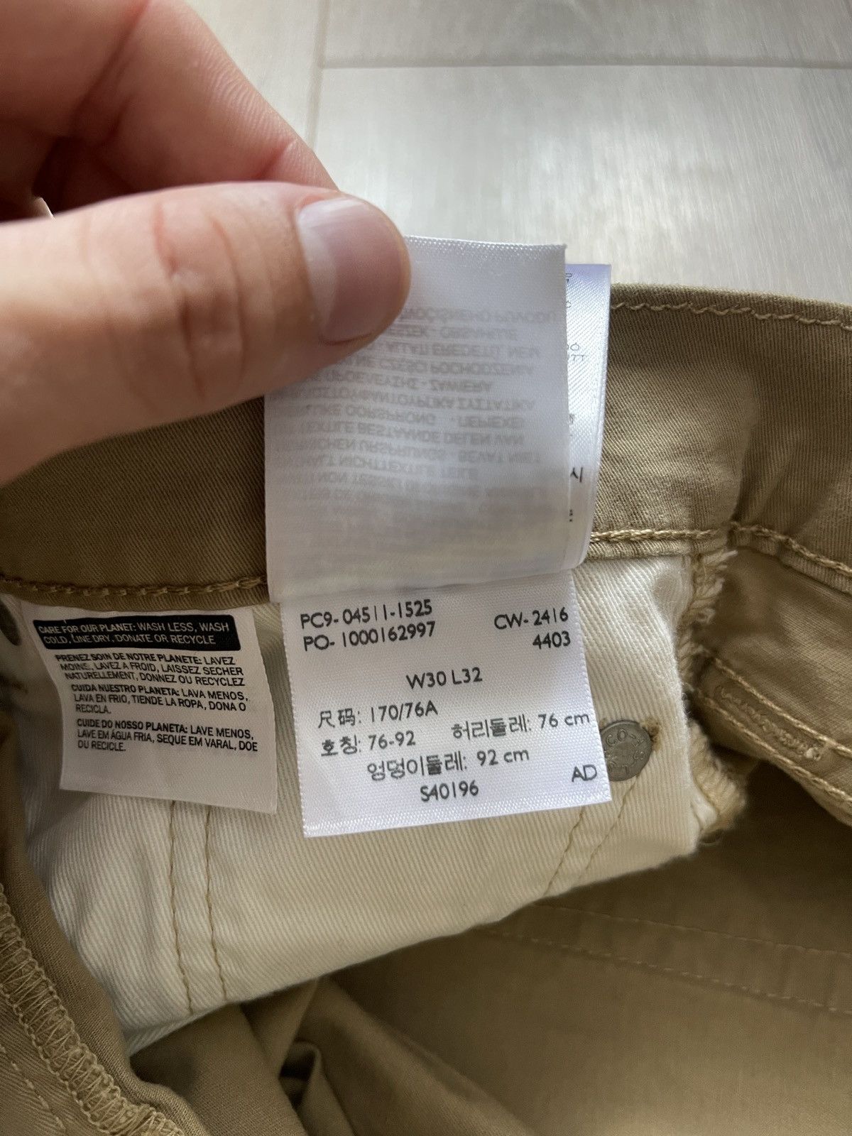 Levi's Levi's 511 Slim Fit Canvas Chino Pants Jeans Sand W30 beige Size US 30 / EU 46 - 9 Thumbnail