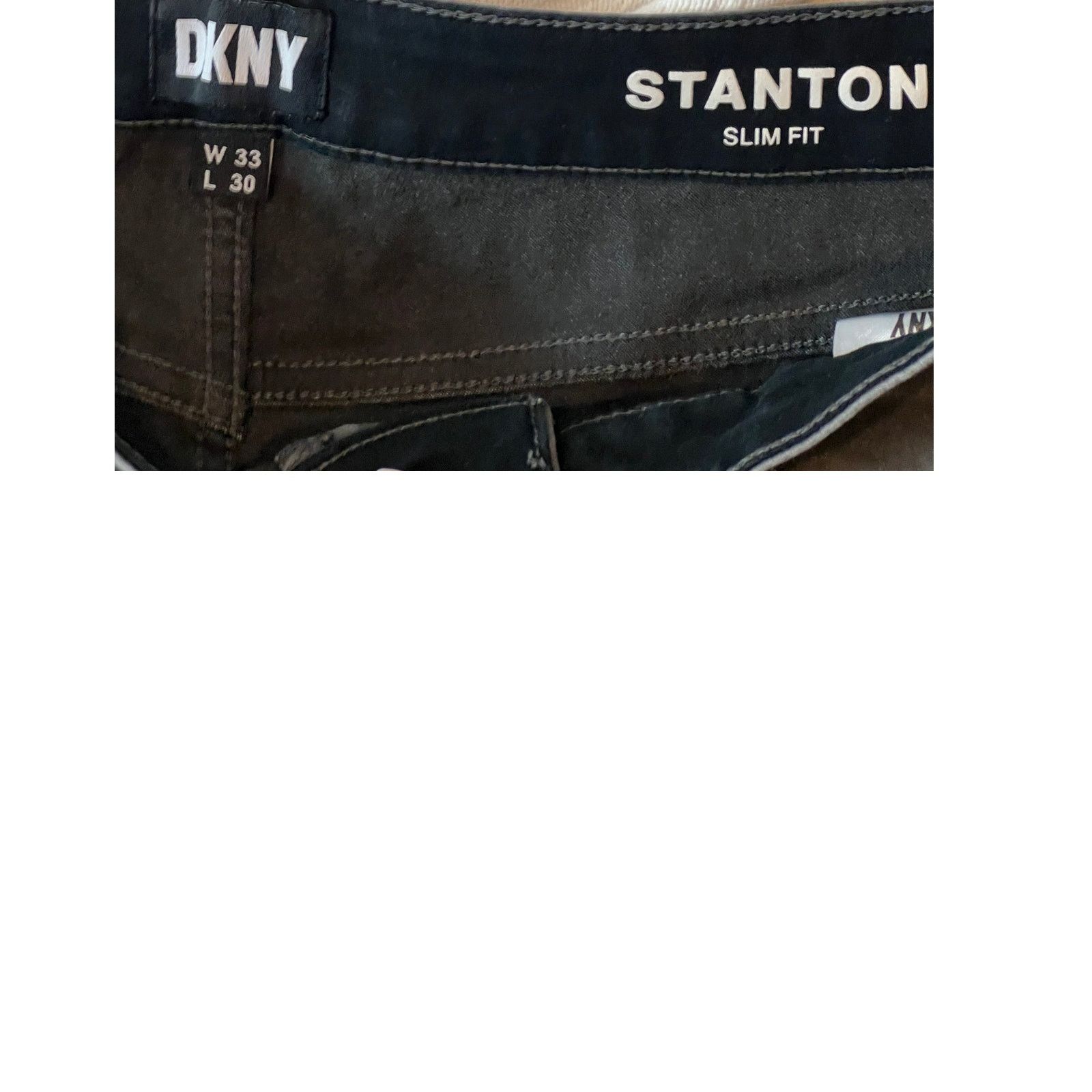 DKNY DKNY Stanton Ultimate Stretch Slim Fit Jeans Gray Mens 33x30 Size US 33 - 3 Thumbnail