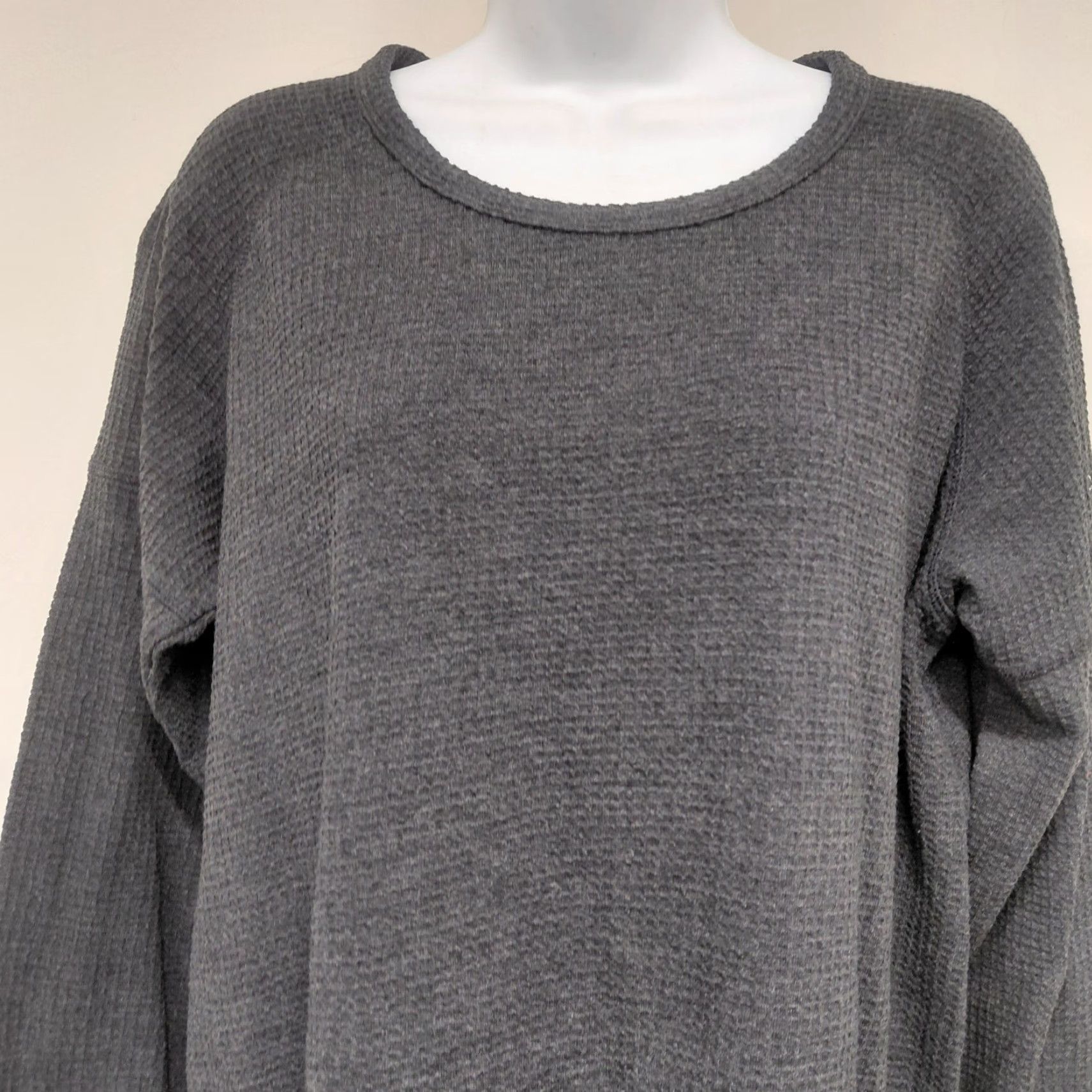 Vintage Columbia Shirt Women's XL Gray Thermal Long Sleeve Top Soft Causal Comfort Size XL / US 12-14 / IT 48-50 - 6 Thumbnail