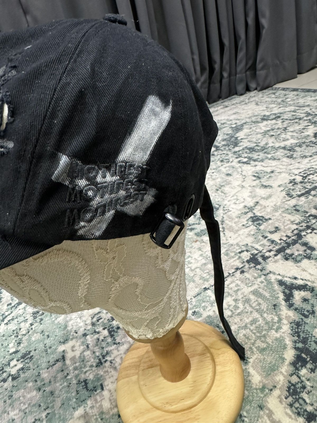 Japanese Brand MOTIFEST ANARCHIS SEDITIONARIES DESTROYED CAP KOREA Size ONE SIZE - 5 Thumbnail