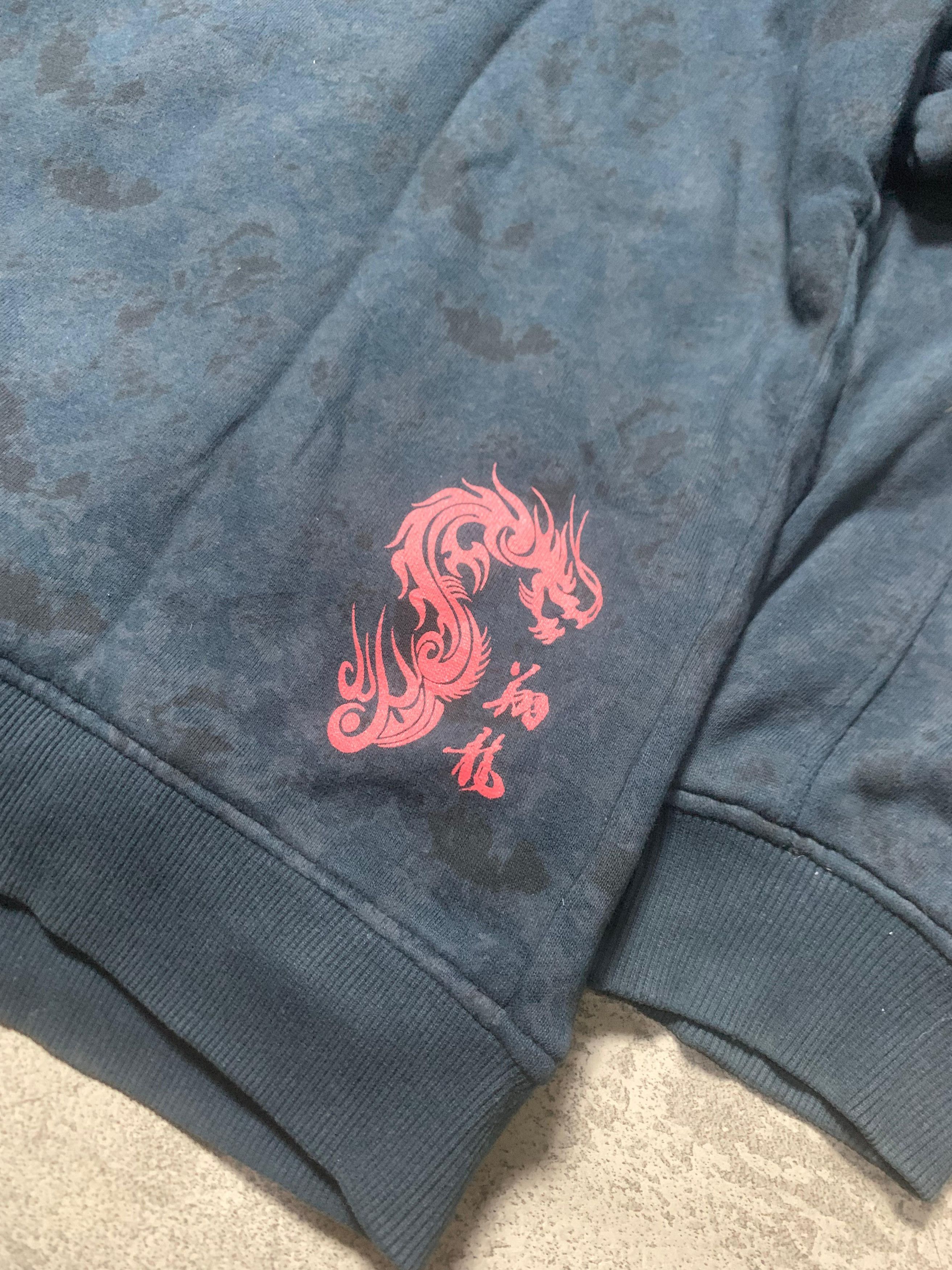 Japanese Brand 2000s DJ Free Dragon Art Fur Zip Up Jacket Size US L / EU 52-54 / 3 - 10 Thumbnail