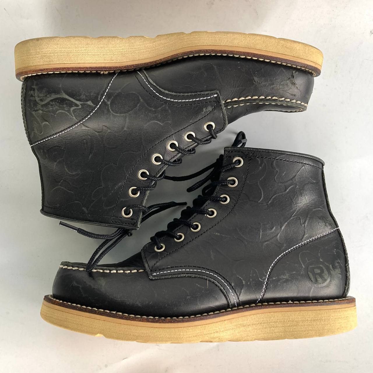 Bape OG 2009 Simple Soldier Black Camo Boots Size US 7.5 / EU 40-41 - 3 Thumbnail