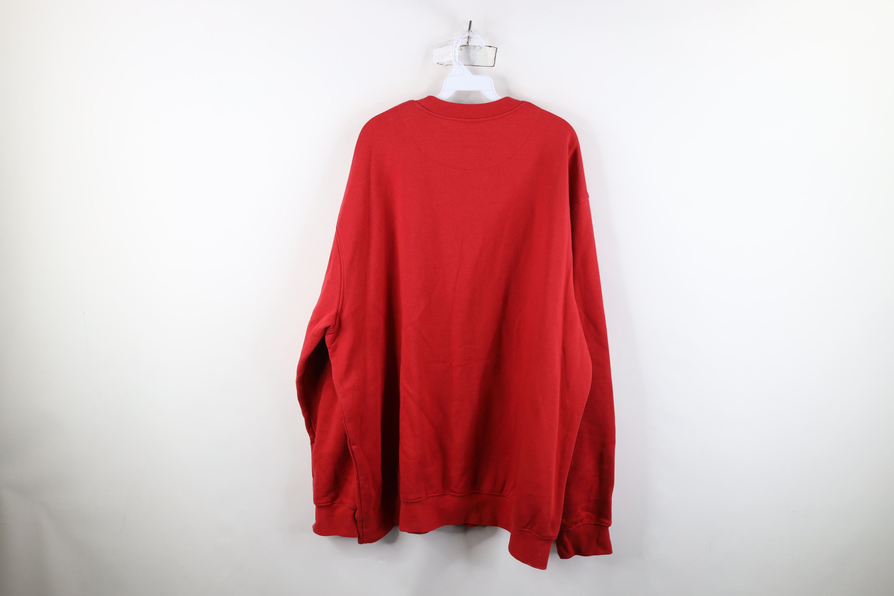 Nike Vintage Y2K Nike Scott Mini Swoosh Crewneck Sweatshirt Red Size US XXL / EU 58 / 5 - 11 Thumbnail
