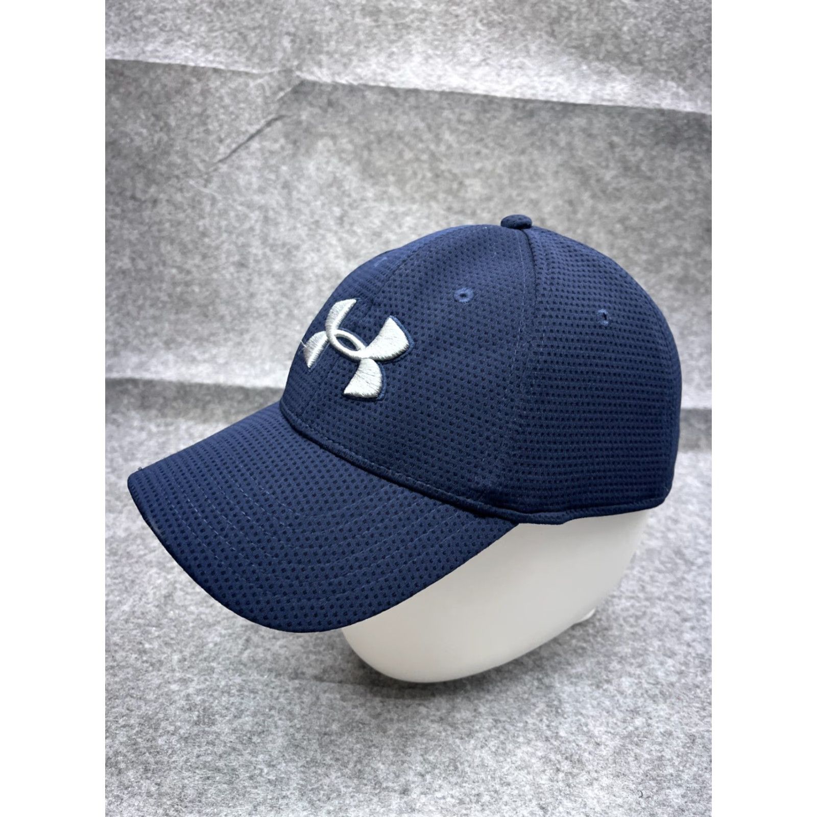 Under Armour Under Armour Hat Cap Fitted Adult Large Blue 100% Polyester Run Hike Gym Baseball Cap Unisex Adults Adjustable Lightweight Velcro Strap Sports Outdoor Size ONE SIZE - 4 Thumbnail