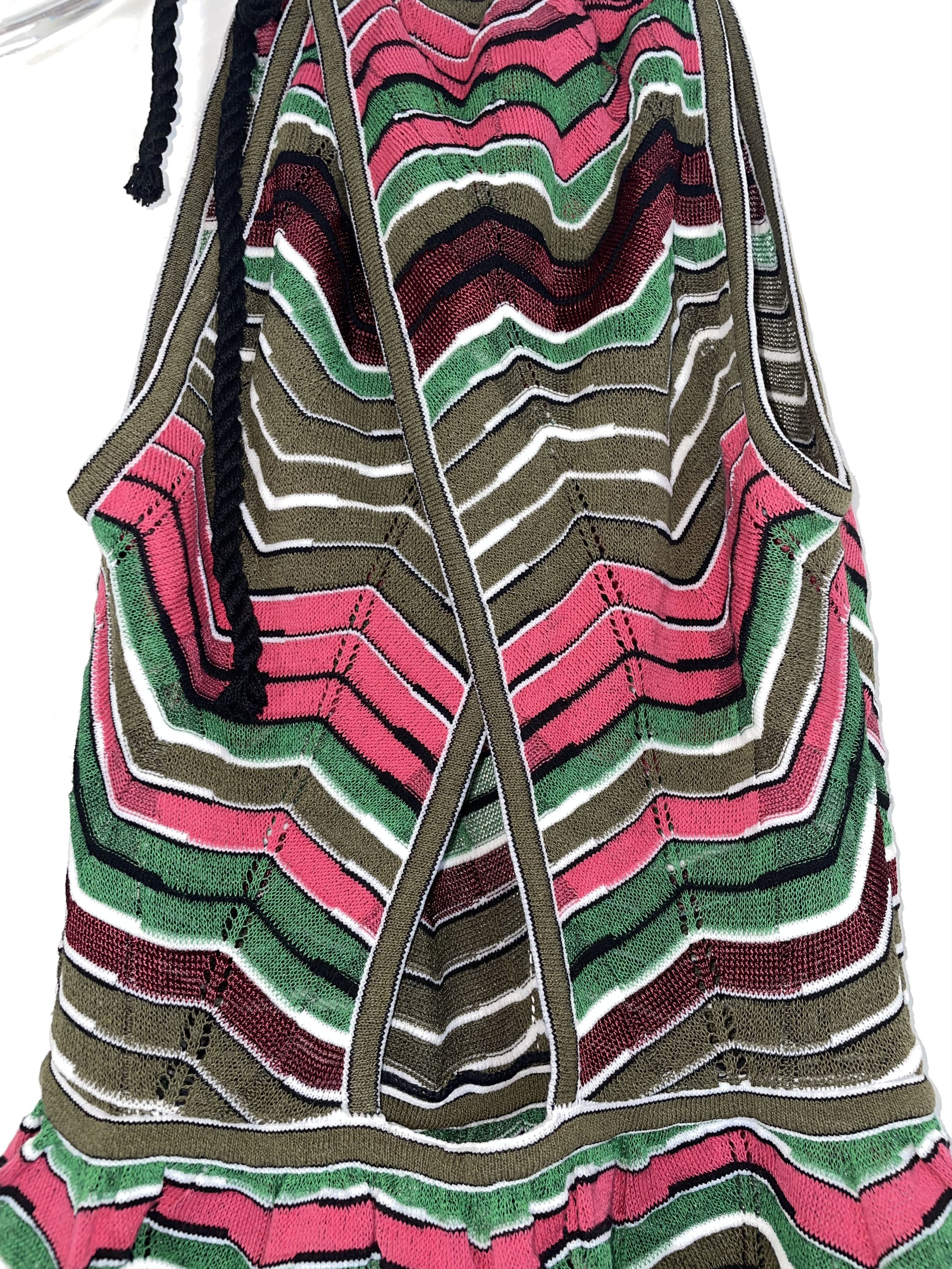 Missoni M Missoni | Chevron and Stripe Halter Top | Sz IT38 Size XS / US 0-2 / IT 36-38 - 5 Thumbnail