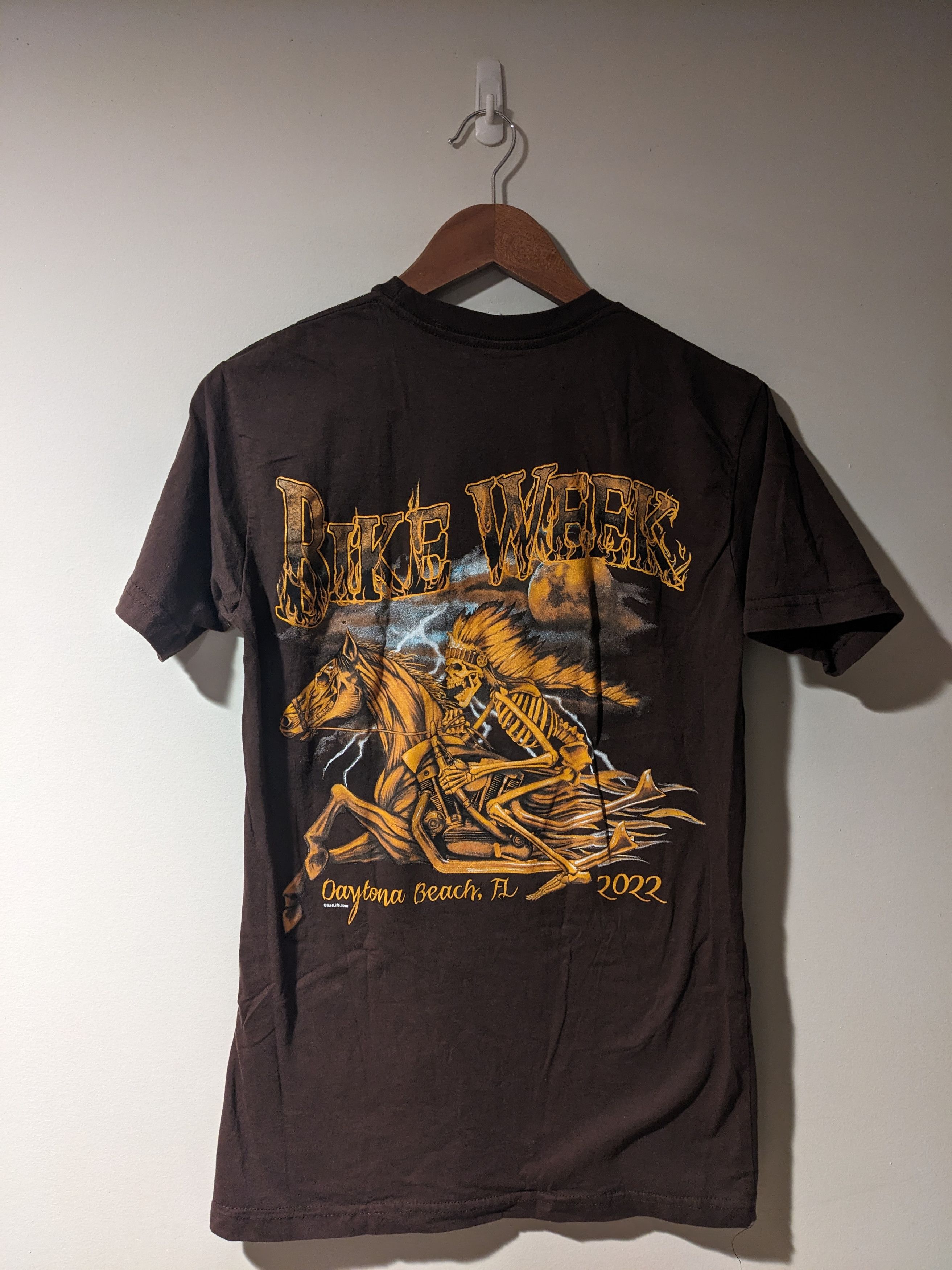 Gildan × Harley Davidson Bike Week 2022 Daytona Florida Skeleton Motorcycle T-Shirt Size US M / EU 48-50 / 2 - 1 Thumbnail