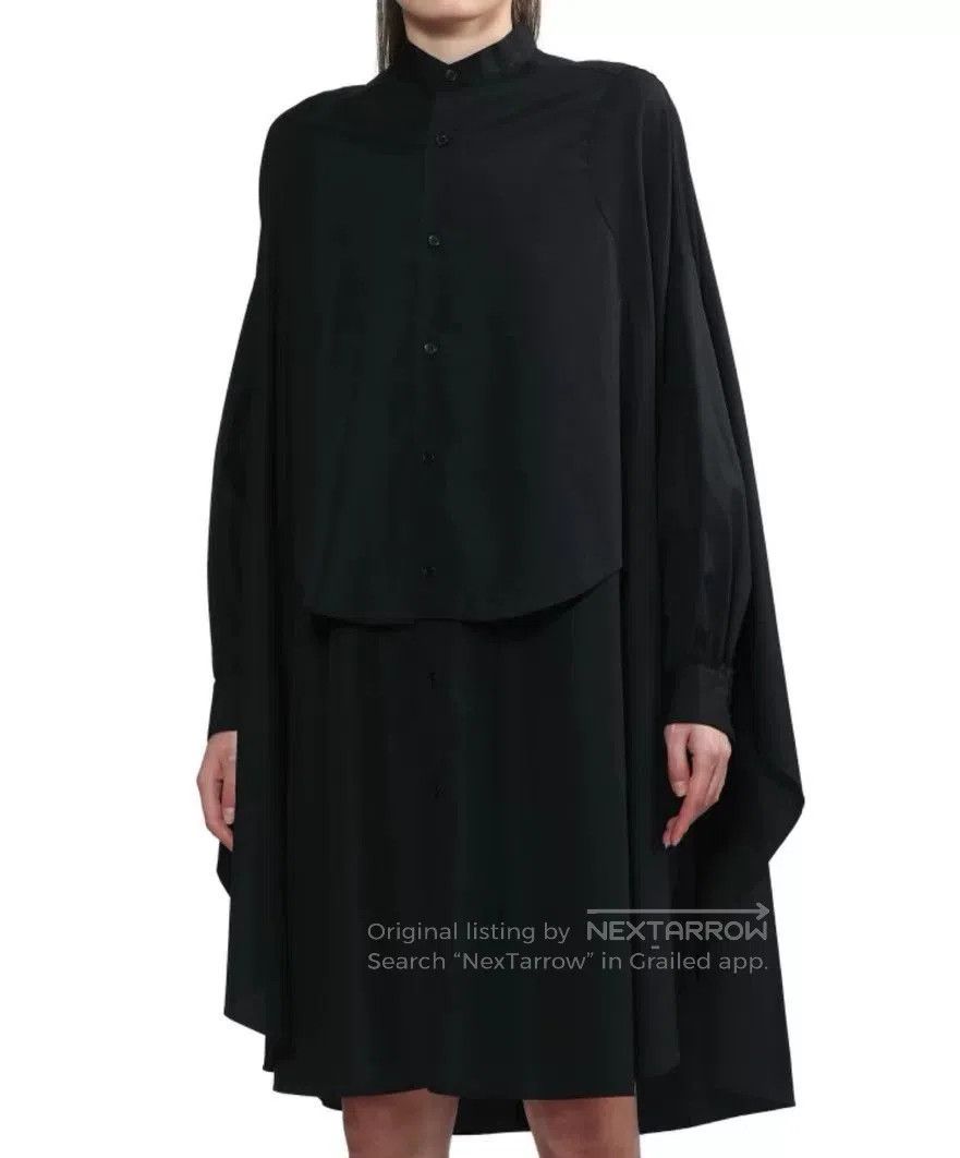 Noir Kei Ninomiya black oversized batwing sleeve shirt. Size M / US 6-8 / IT 42-44 - 7 Thumbnail