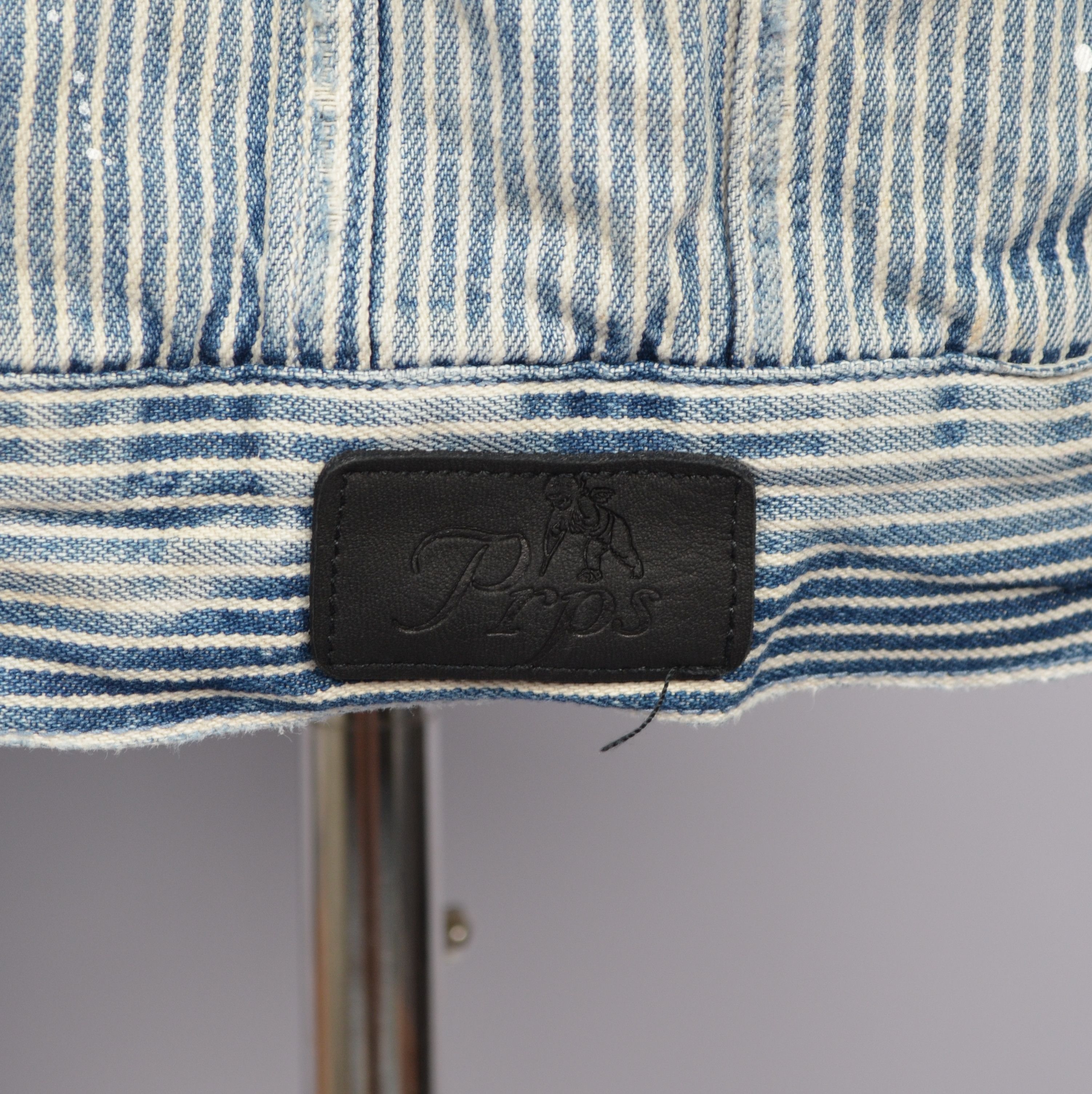 Designer × Prps PRPS Hickory Paint-Splattered Stripe Denim Jacket Sz M RARE Size US M / EU 48-50 / 2 - 8 Thumbnail