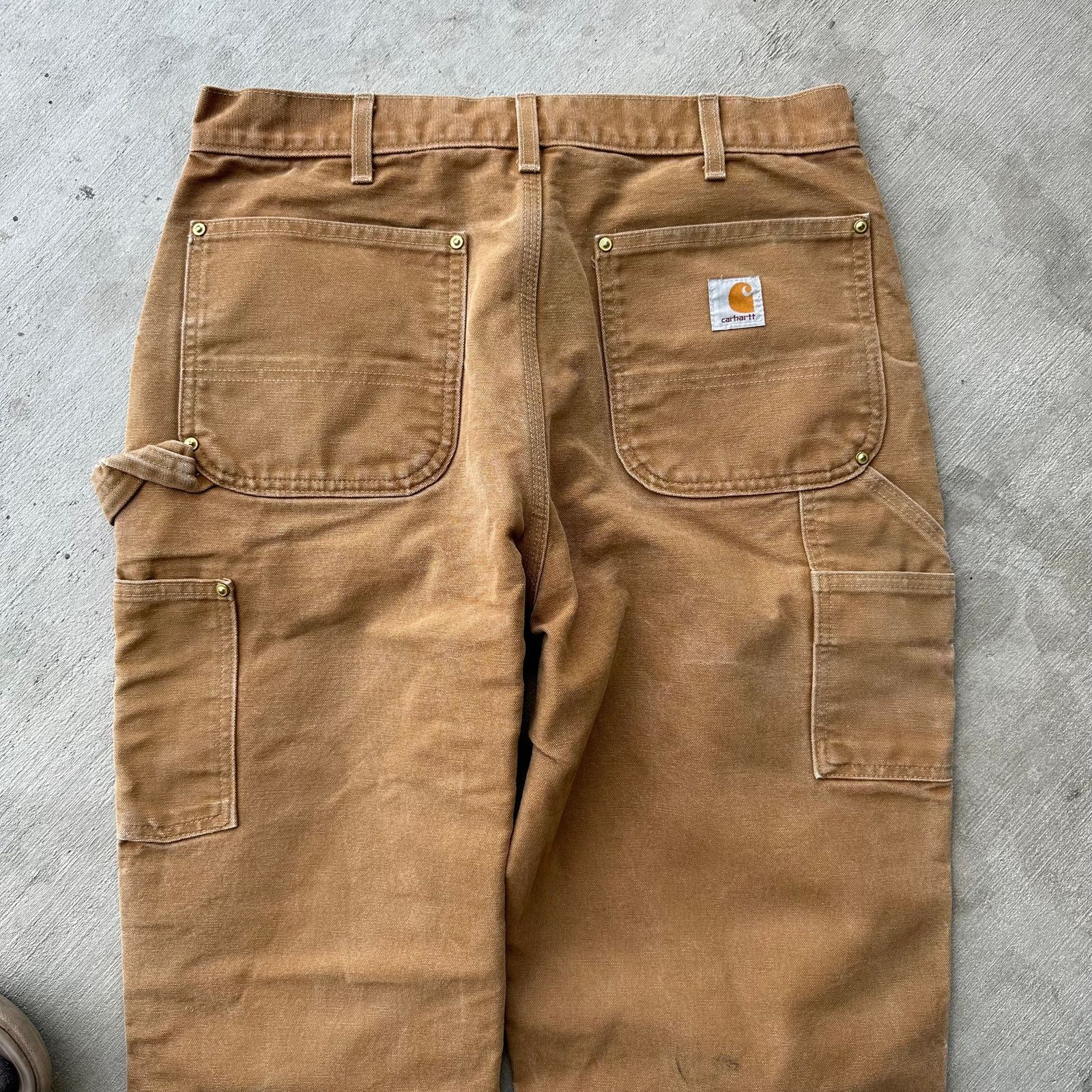 Carhartt × Vintage Carhartt brown double knee work wear carpenter pants 30x35 Size US 30 / EU 46 - 6 Thumbnail