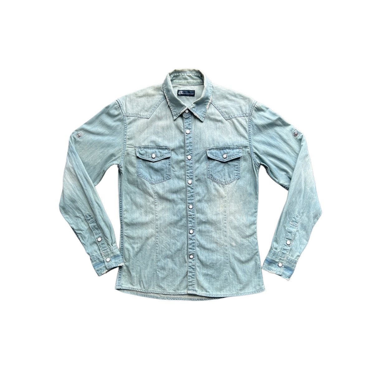 Japanese Brand × Tornado Mart Zero by Tornado Mart Denim Chambray Shirt Size US S / EU 44-46 / 1 - 1 Thumbnail