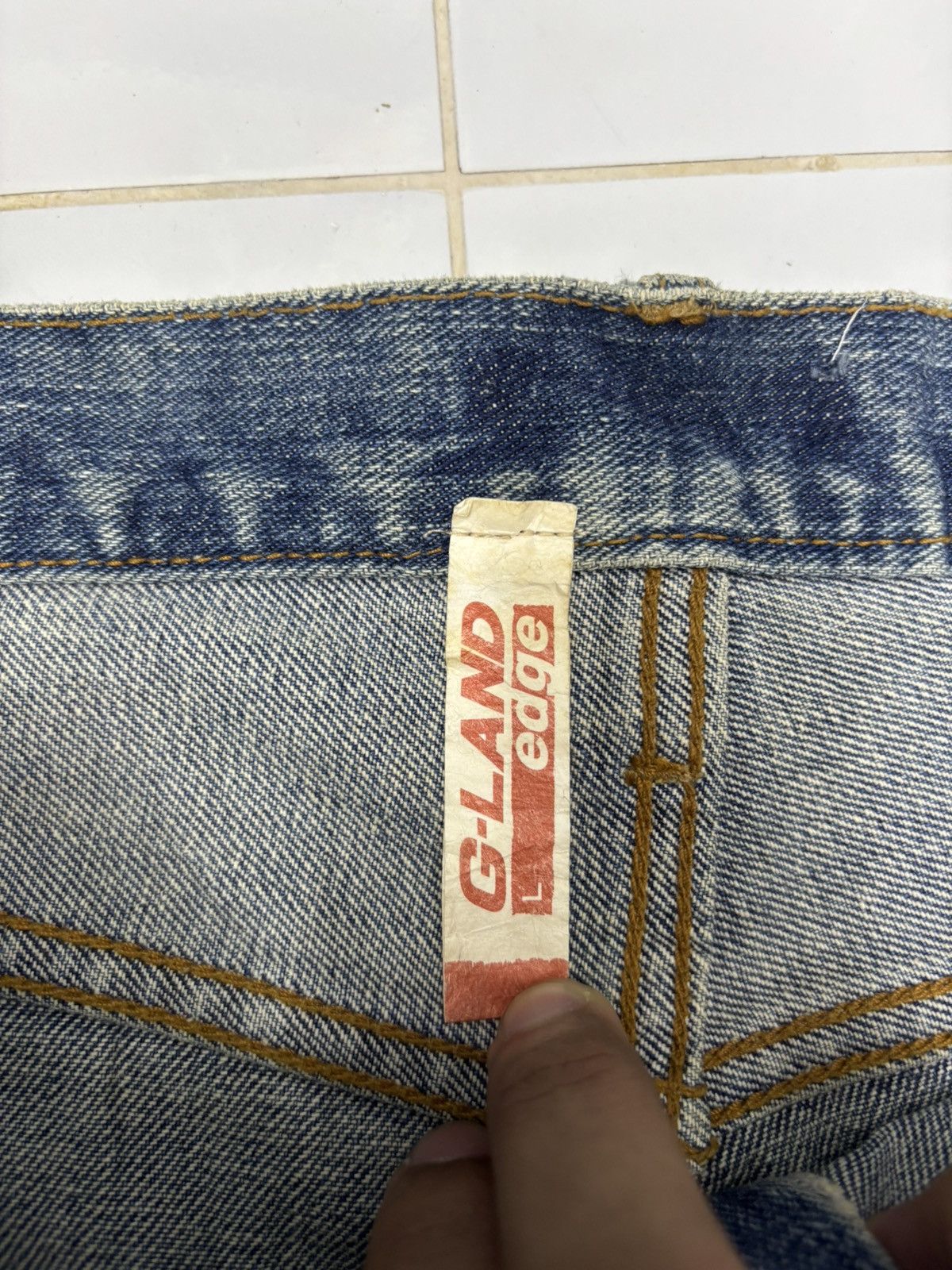 Drain Gang × GOSTAR DE FUGA × Undercover G Land Egde Patchwork Baggy Jeans Distressed Denim Jeans Size US 34 / EU 50 - 11 Thumbnail