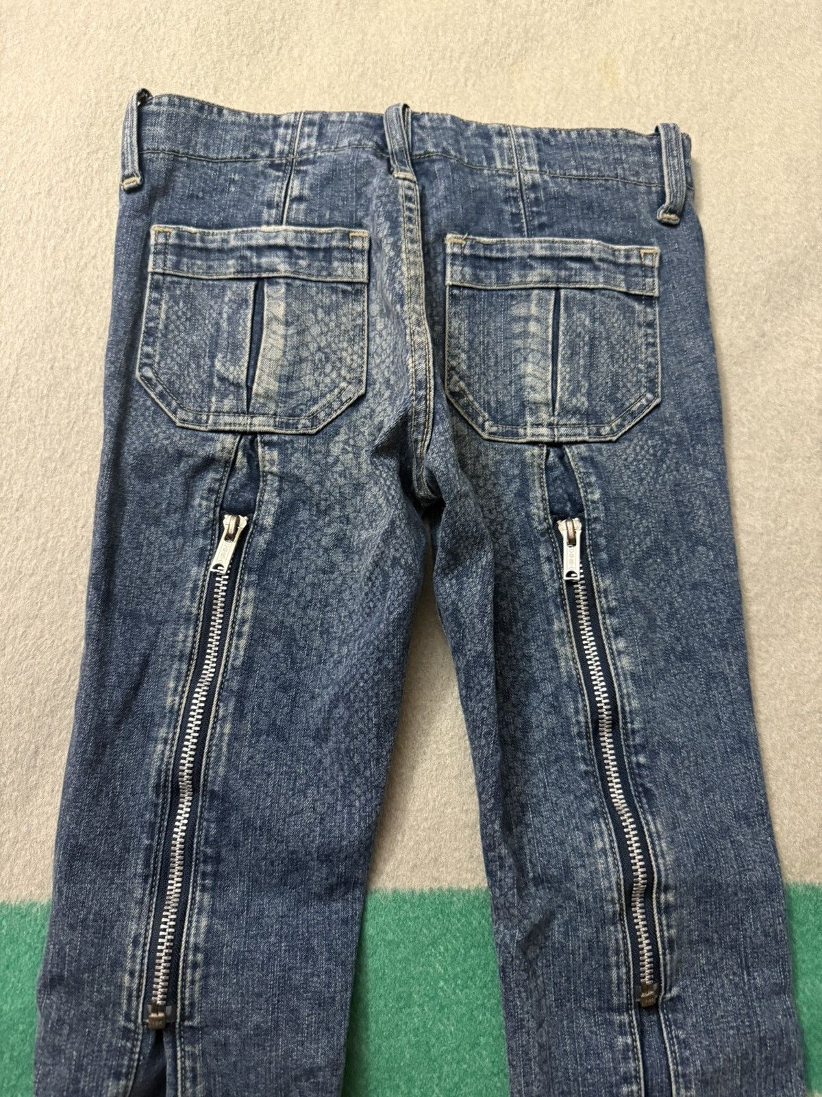 Hysteric Glamour Hysteric Glamour Mini Snakeskin Jeans 24 Waist 25 Inseam Size 24" / US 00 / IT 34 - 4 Thumbnail