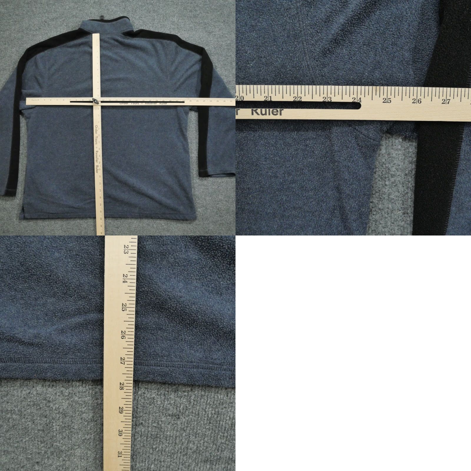 Old Navy VINTAGE Old Navy Sweatshirt Adult XL Blue Black Quarter Zip Fleece Y2K Mens Size US XL / EU 56 / 4 - 8 Thumbnail