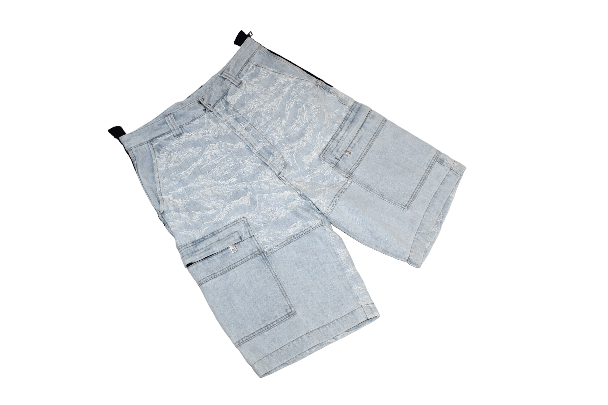Diesel 💥Diesel D-LUK Baggy Heavy Denim Shorts Textured Pattern Size US 32 / EU 48 - 4 Thumbnail