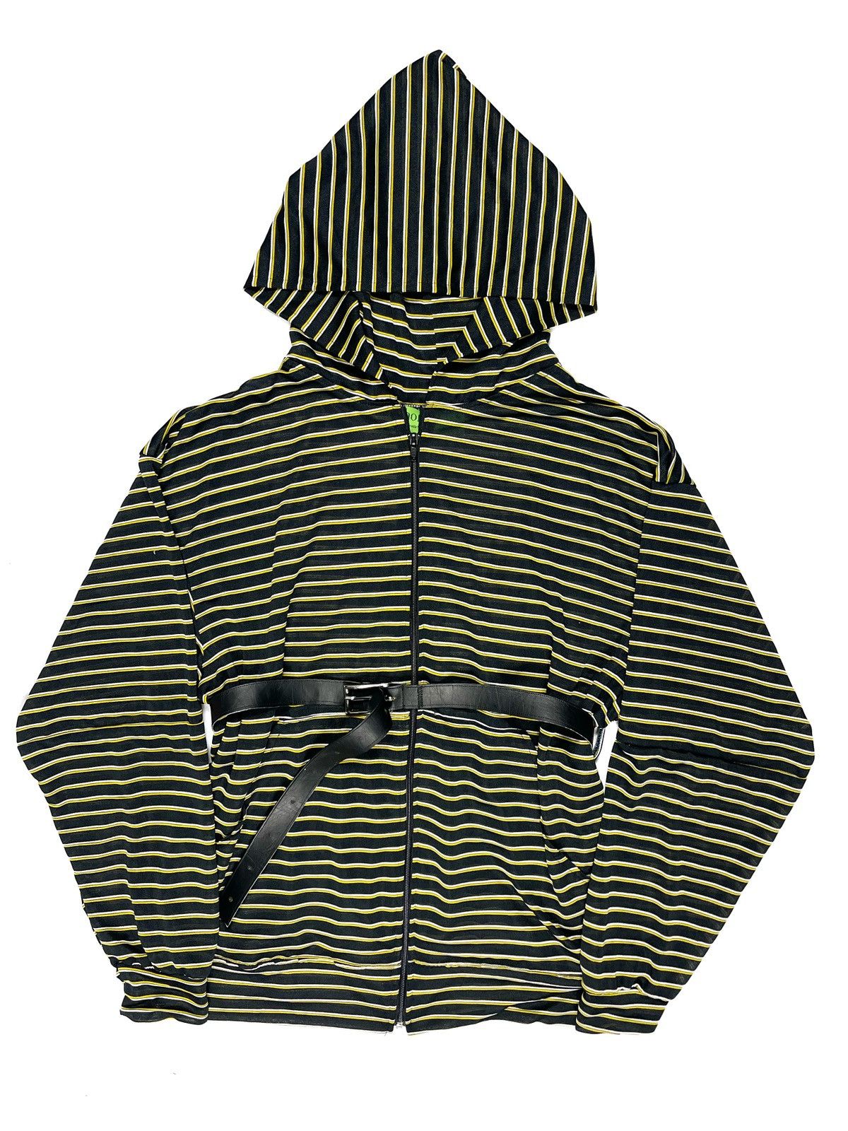 Chorley × Handmade Ss24 semi sheer oversized belted synched zip up hoodie Size US L / EU 52-54 / 3 - 1 Thumbnail