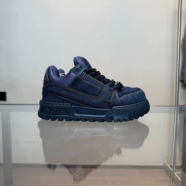 Louis Vuitton Louis Vuitton LV Trainer Maxi Denim Sneakers-2507 Size US 7.5 / EU 40-41 - 3 Thumbnail
