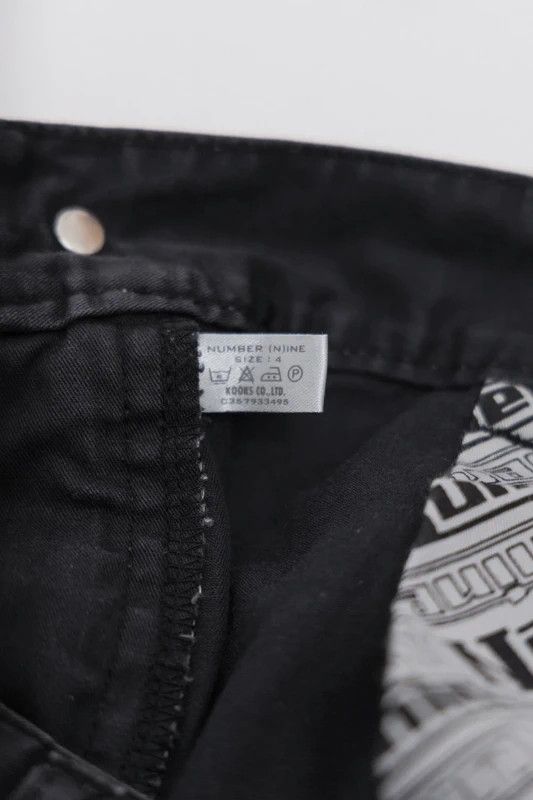 Number (N)ine Number (N)ine wide cotton pants w/ back zipper (early 00's) Size US 33 - 3 Thumbnail