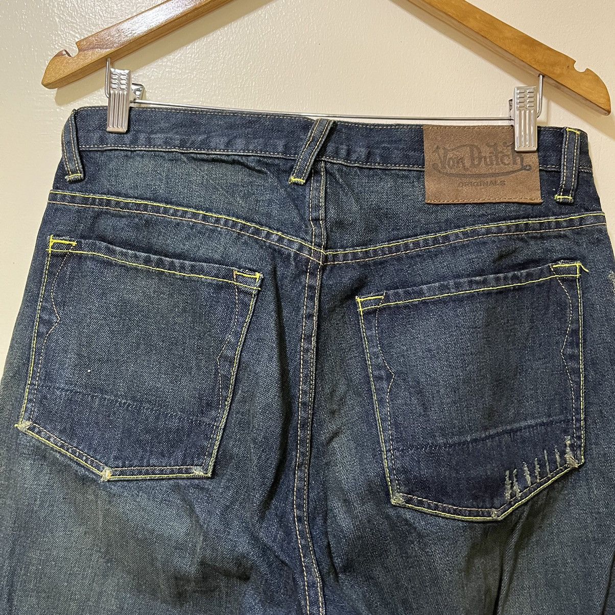 Von Dutch Y2K Von Dutch Logo Patchwork Design Denim Baggy Pants Size US 32 / EU 48 - 15 Thumbnail