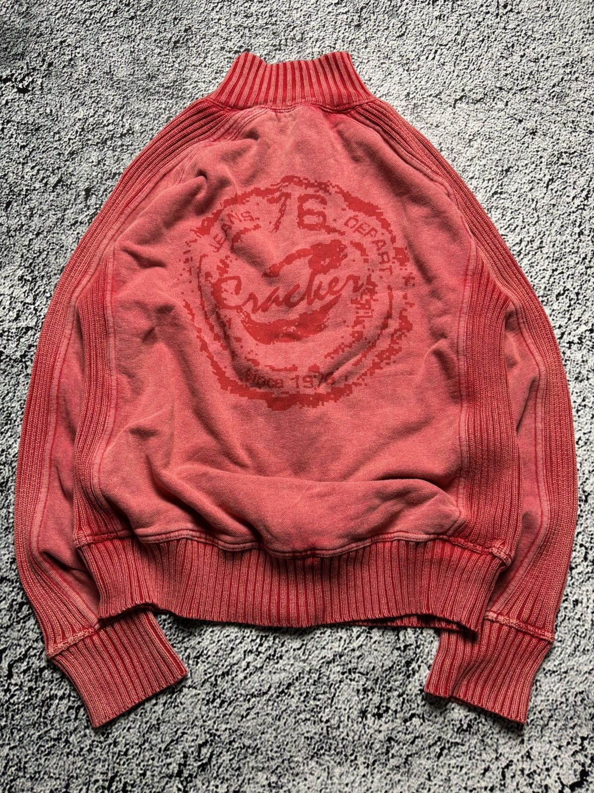 Vintage Vintage 2000s washed Printed sweater DIESEL style Size M / US 6-8 / IT 42-44 - 2 Thumbnail