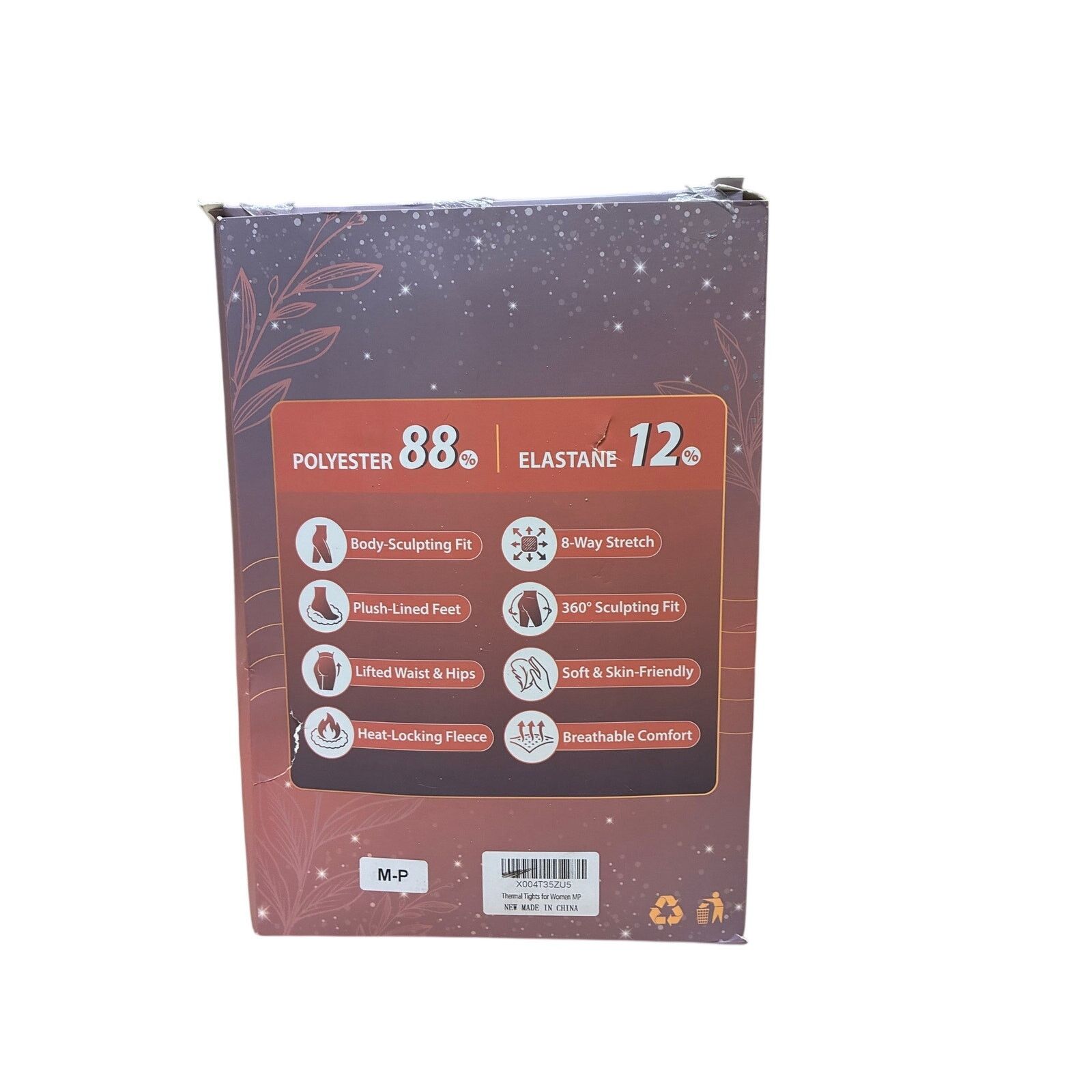 The Unbranded Brand Fleece Lined Thermal Tights-Warm Fake Translucent Pantyhose Size 30" / US 8 / IT 44 - 9 Thumbnail
