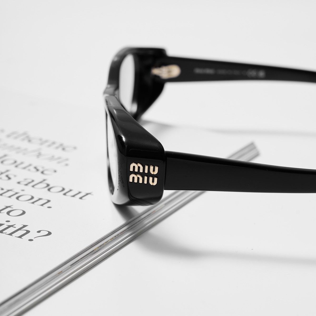 Miu Miu MIU MIU 0MU 03ZV 16K1O1 GLASSES Size ONE SIZE - 3 Thumbnail