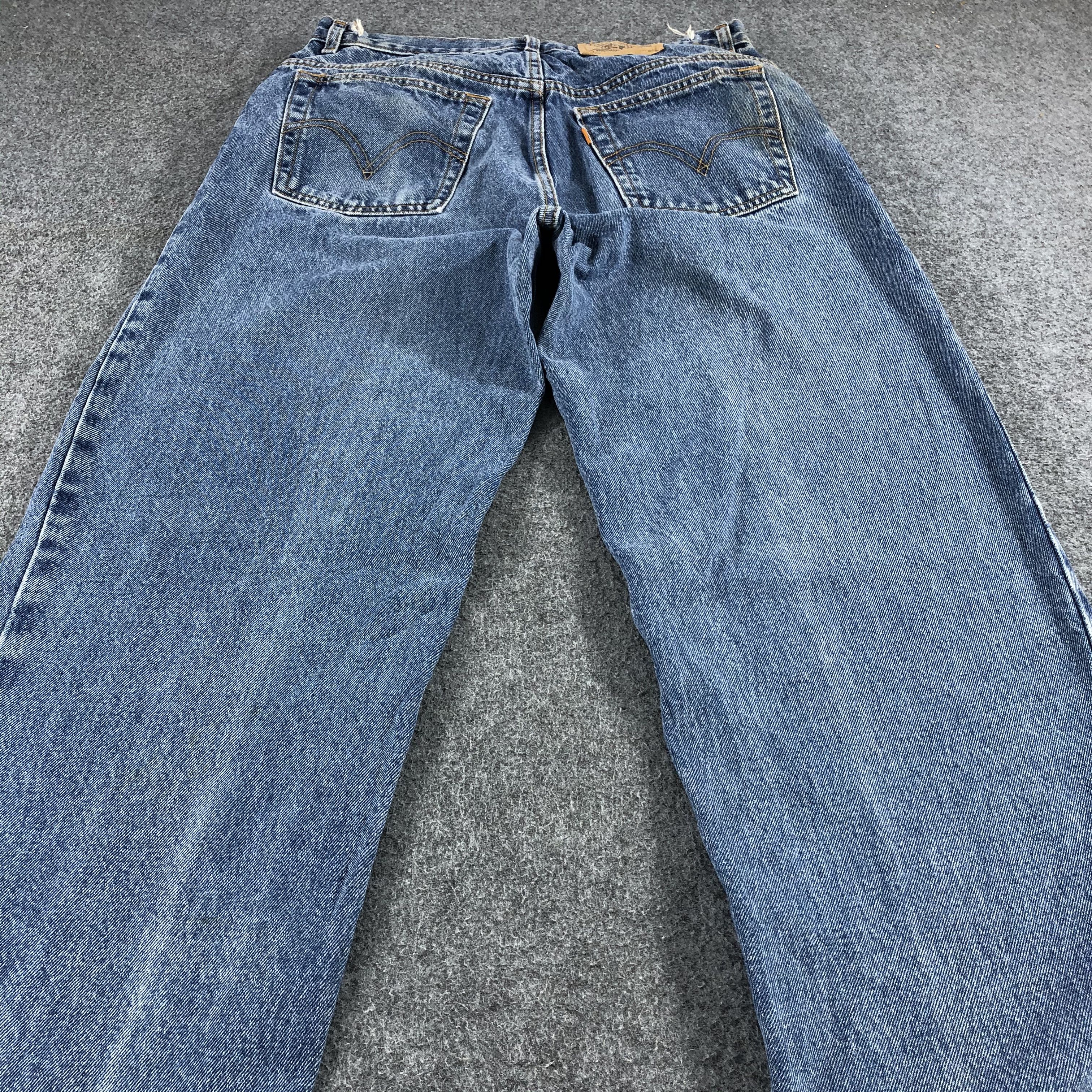 Levi's Vintage 90s Blue Wash Levis Orange Tab Jeans-J1221 Size US 30 / EU 46 - 4 Thumbnail