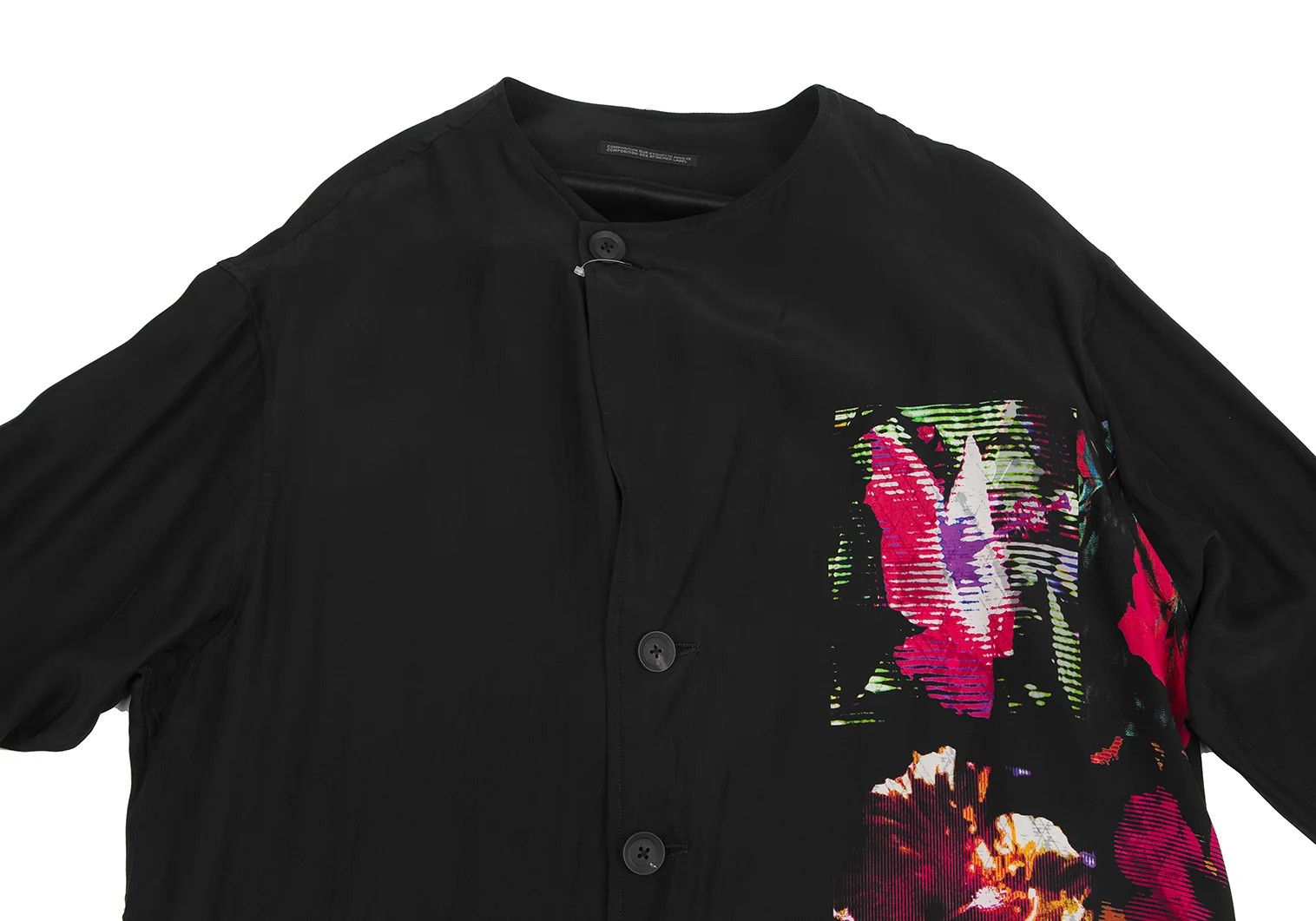 Yohji Yamamoto Yohji Yamamoto Floral Print Long Shirt Size US M / EU 48-50 / 2 - 2 Thumbnail
