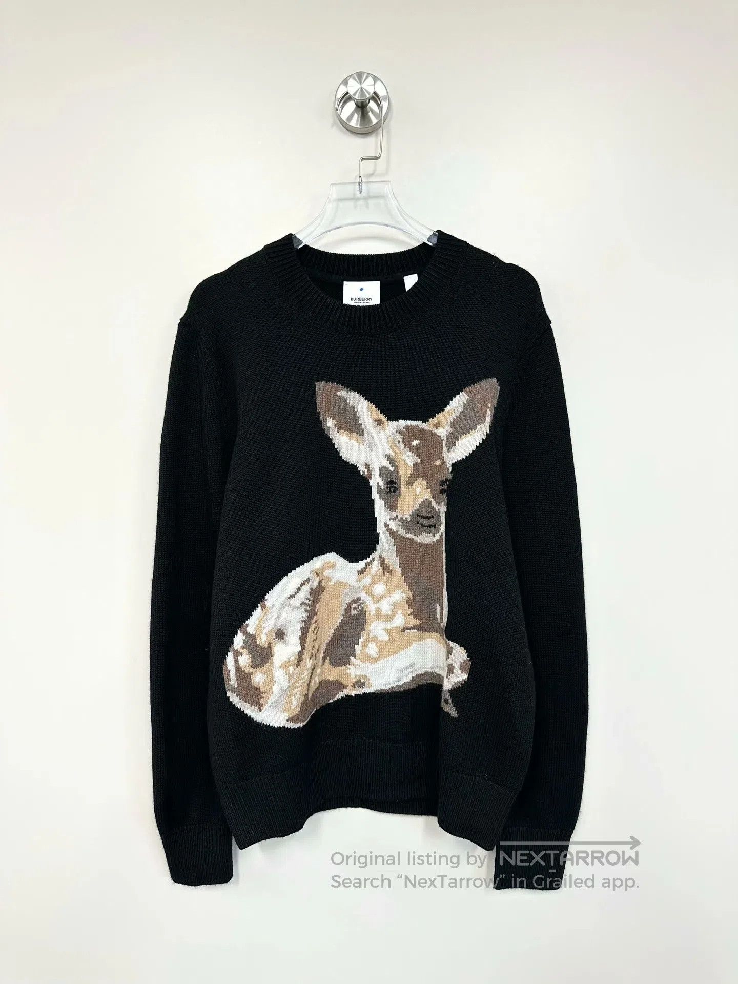 Burberry Burberry Black deer knitting sweater| Size US S / EU 44-46 / 1 - 1 Thumbnail