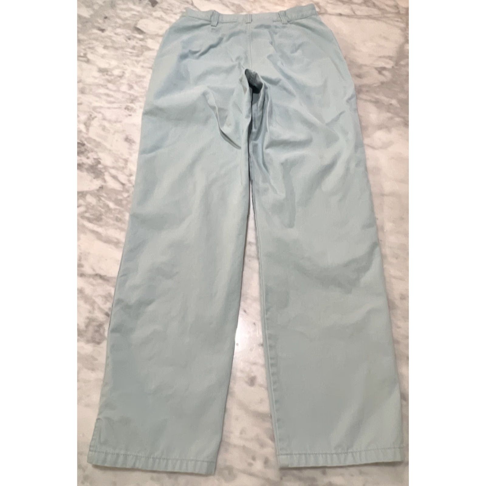 Pendleton Pendleton Women's Pants Size 6 Cotton Light Blue Ankle High Rise Zipper Button Office Dress Size 28" / US 6 / IT 42 - 5 Thumbnail
