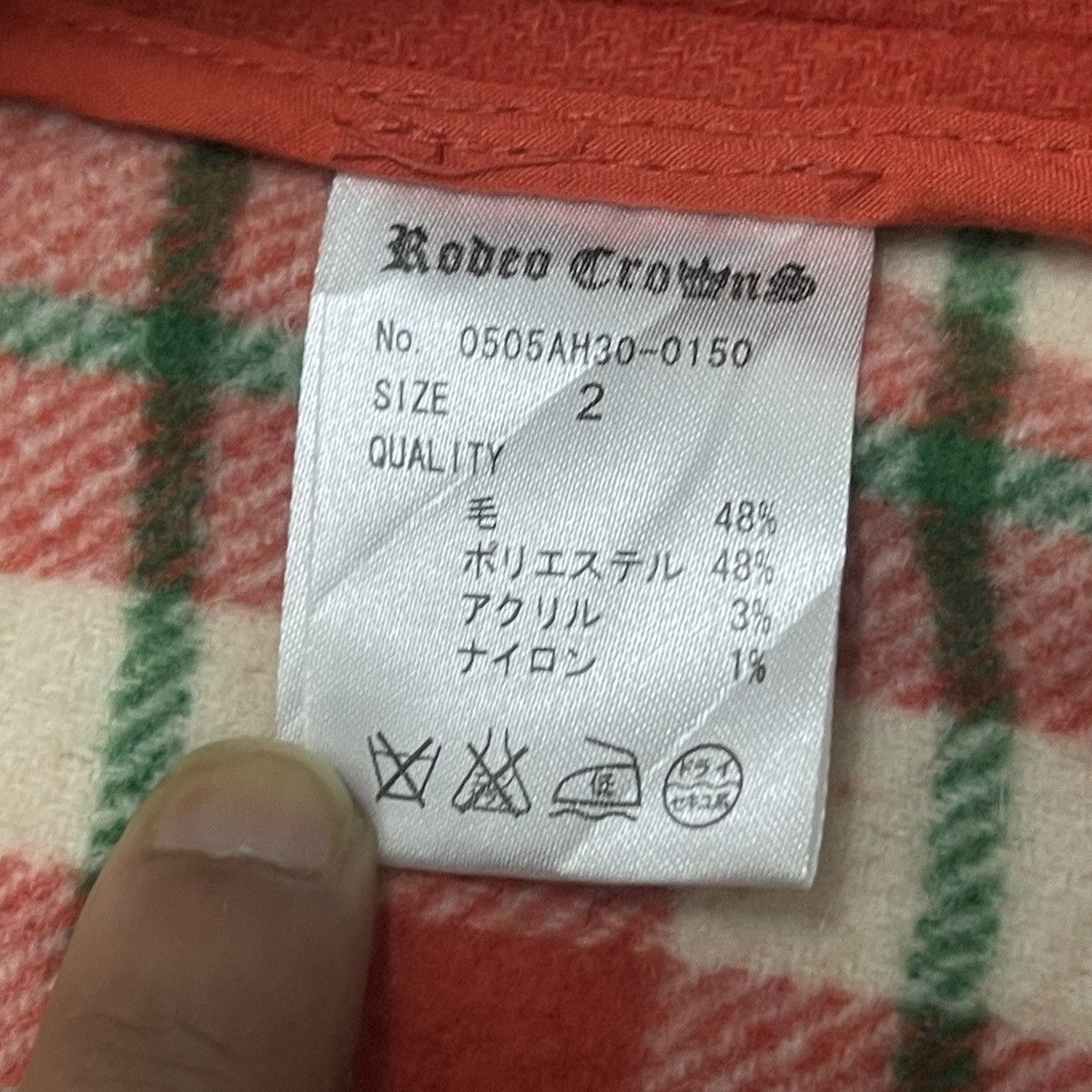 Japanese Brand ‼️DEADSTOCK‼️ Vintage Rodeo Crown Plaid Lined Wool Duffle Coat Size US L / EU 52-54 / 3 - 19 Thumbnail