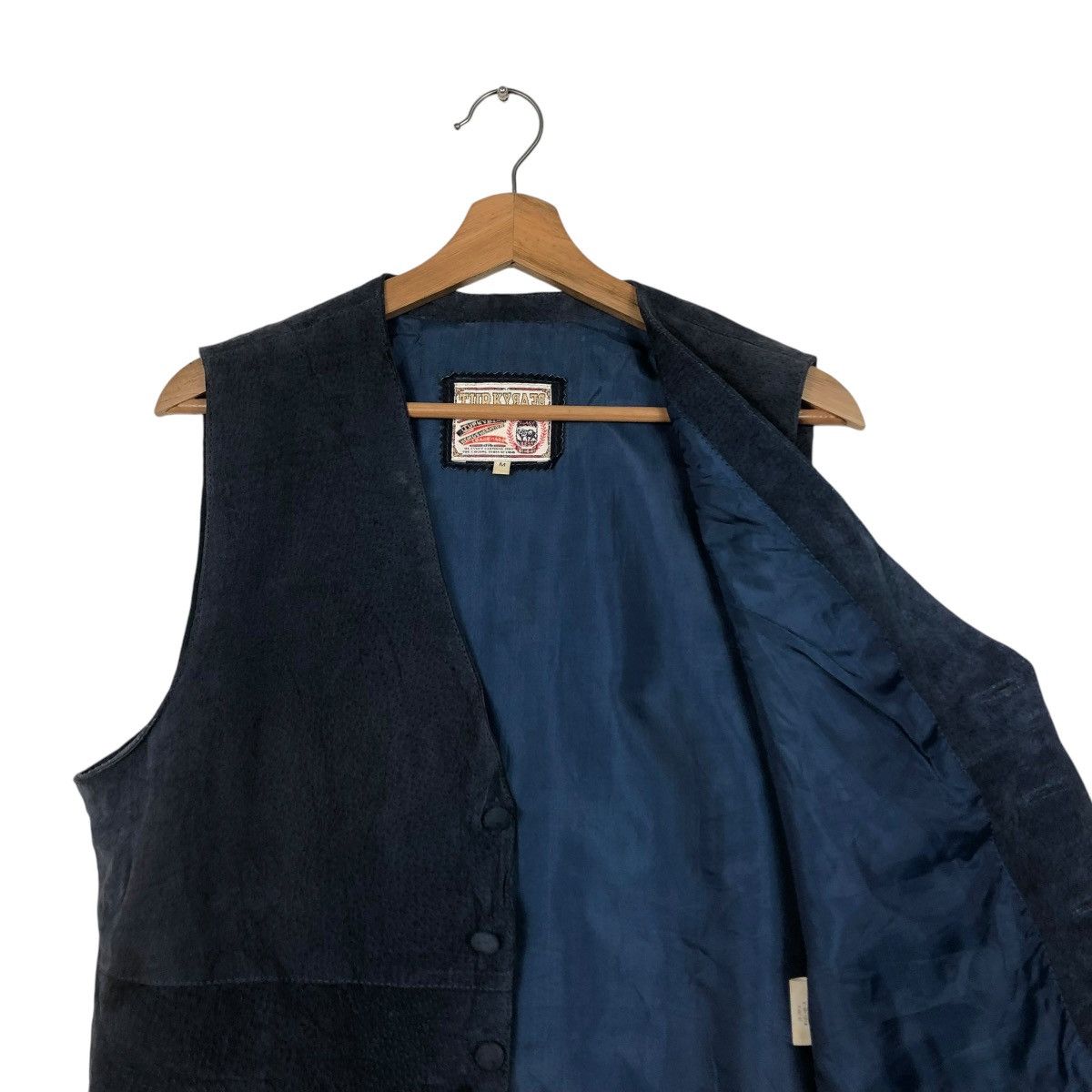 Genuine Leather 🔥VINTAGE BIKER VEST UTILITY GENUINE LEATHER TURKY BEAR Size US M / EU 48-50 / 2 - 14 Thumbnail