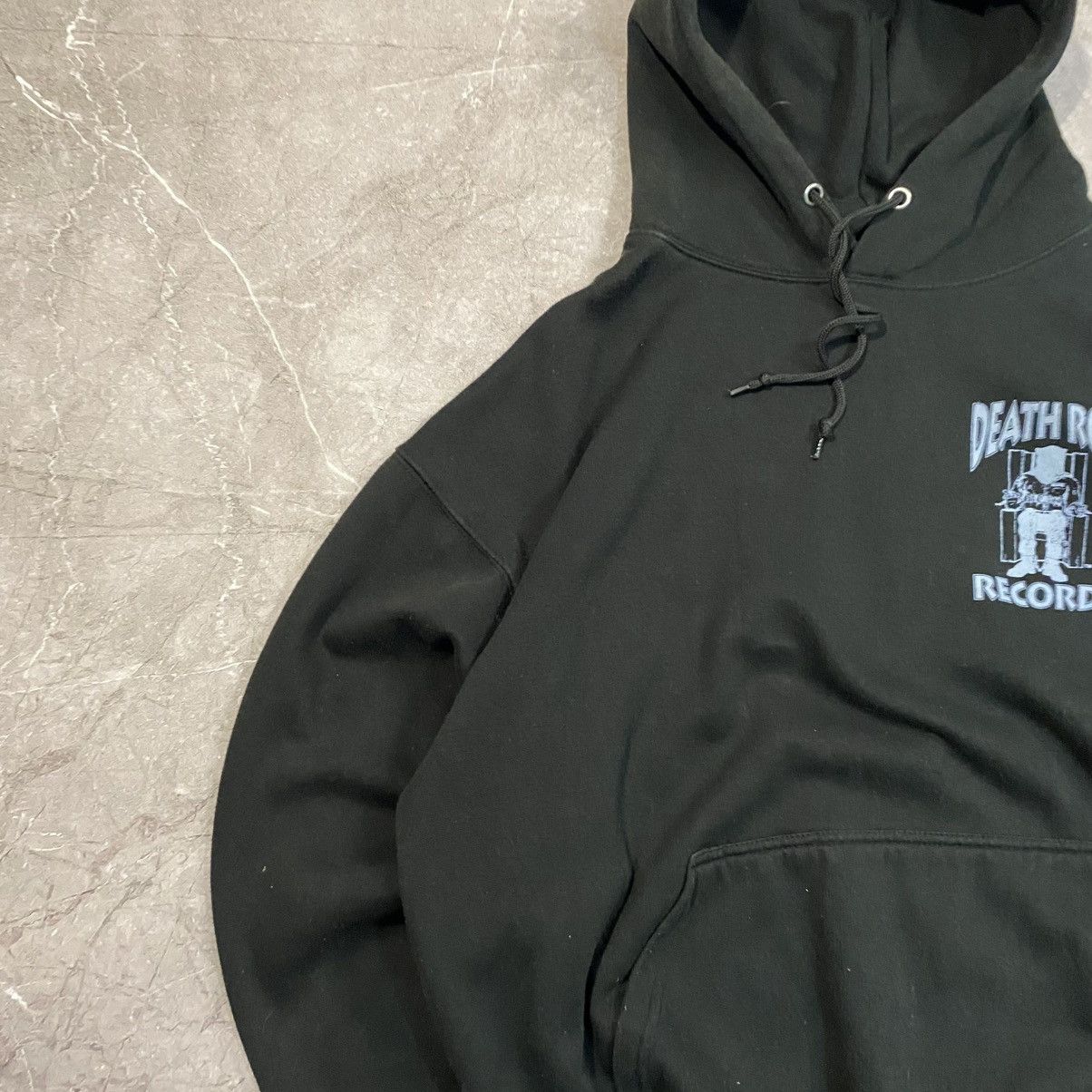Band Tees VINTAGE DEATH ROW RECORDS BIG LOGO HOODIE 00s Size US XL / EU 56 / 4 - 9 Thumbnail