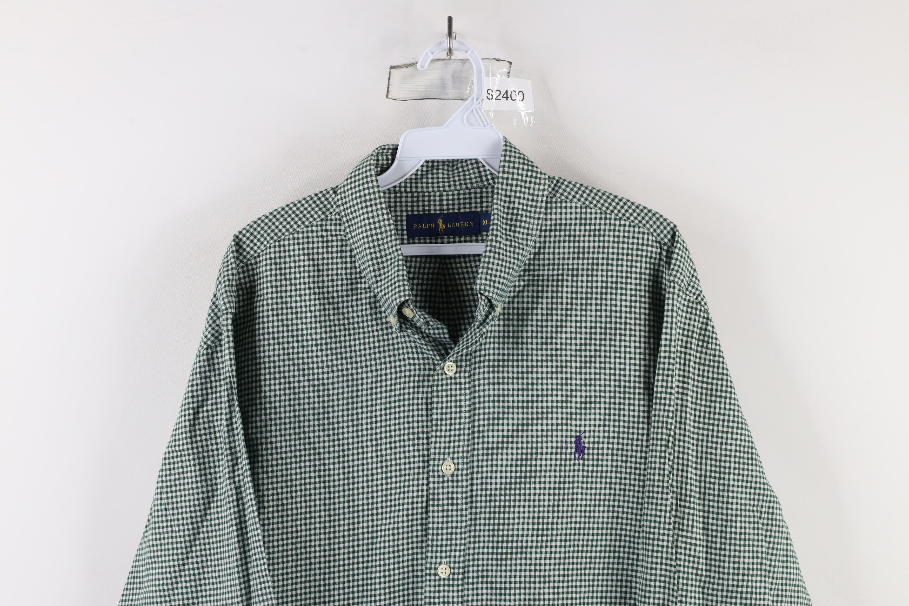 Ralph Lauren × Vintage Vintage Ralph Lauren Flannel Collared Button Down Shirt Size US XL / EU 56 / 4 - 2 Thumbnail