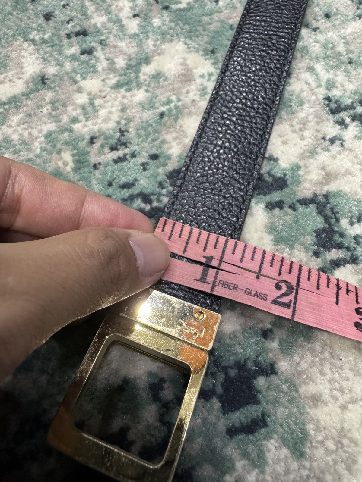 Yves Saint Laurent VINTAGE YSL DOUBLE SIDED LEATHER BELT SUITED 31”-33” Size 32 - 7 Thumbnail