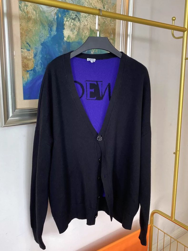 Loewe LOEWE Floral single row knit sweater cardigan Size US M / EU 48-50 / 2 - 1 Thumbnail