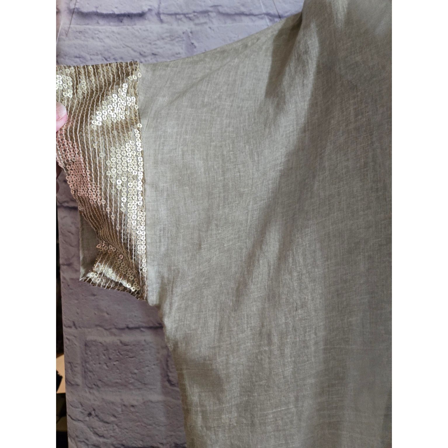 Other Dolma Tan Sequin Trim Beize Kaftan Boho One Size NWTS Size ONE SIZE - 5 Thumbnail
