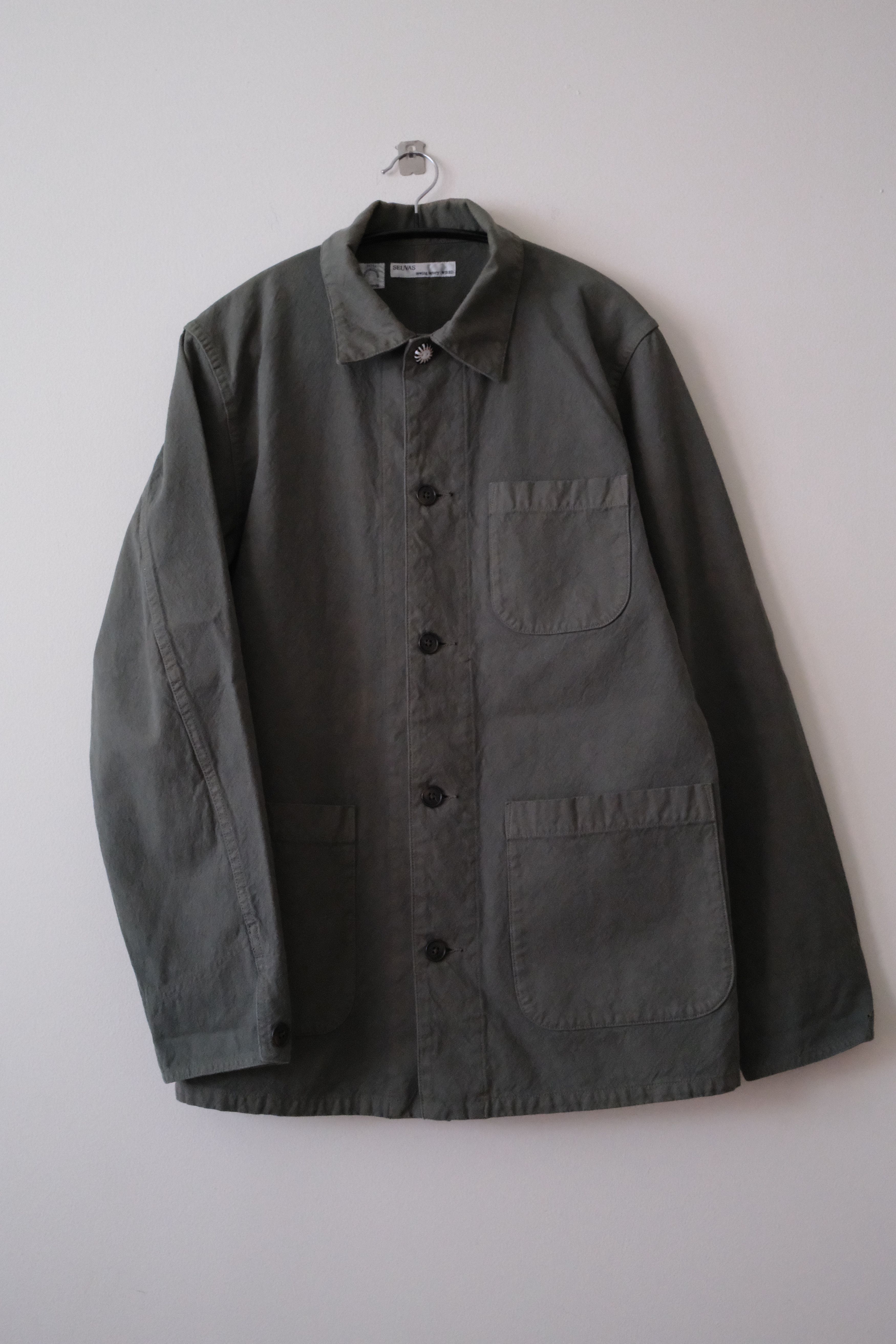 Seuvas No. 11 Canvas Coverall Jacket - Olive