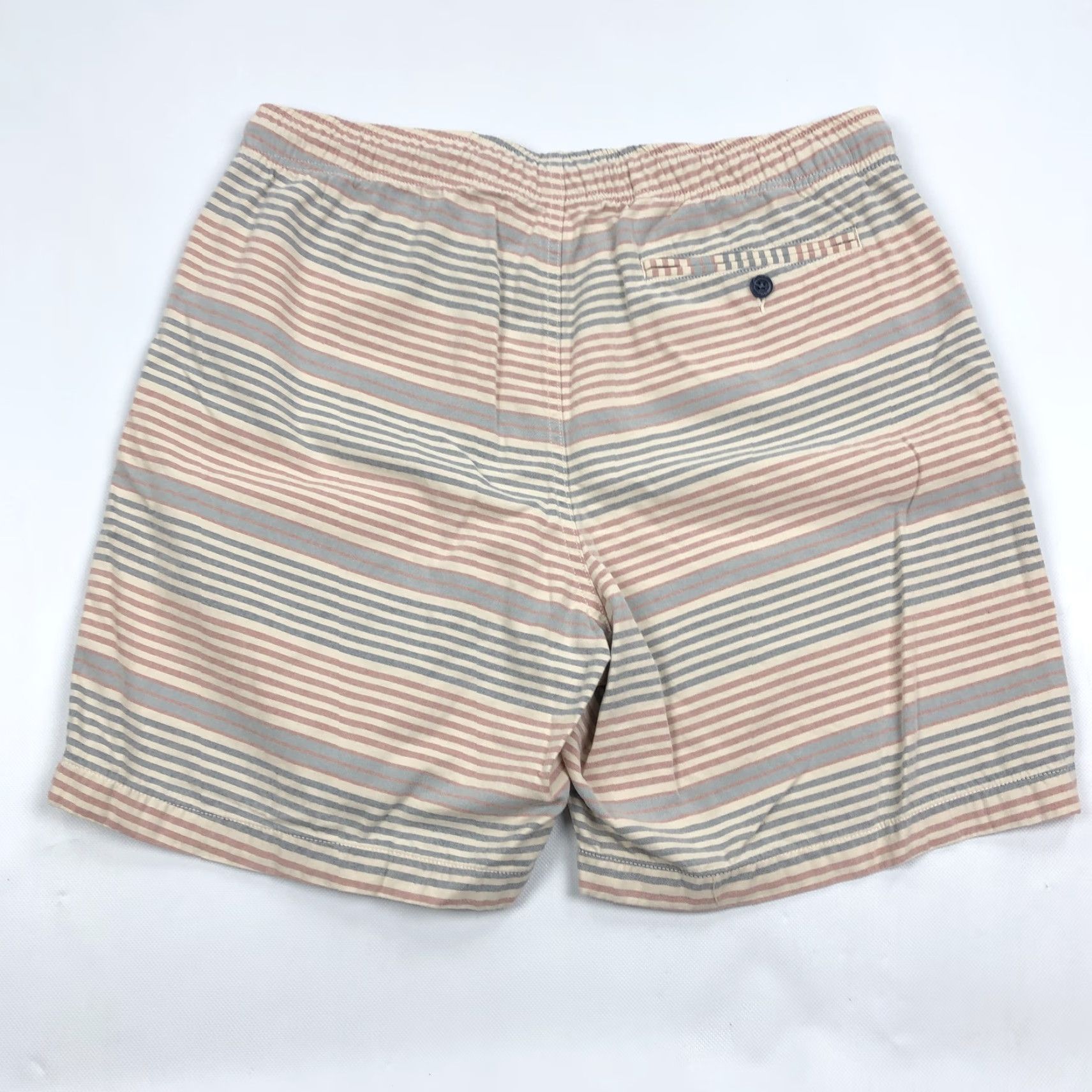 Vintage L.L.Bean Mens L-REG Classic Fit Striped Organic Cotton Pull-On Shorts Size US 33 - 5 Thumbnail