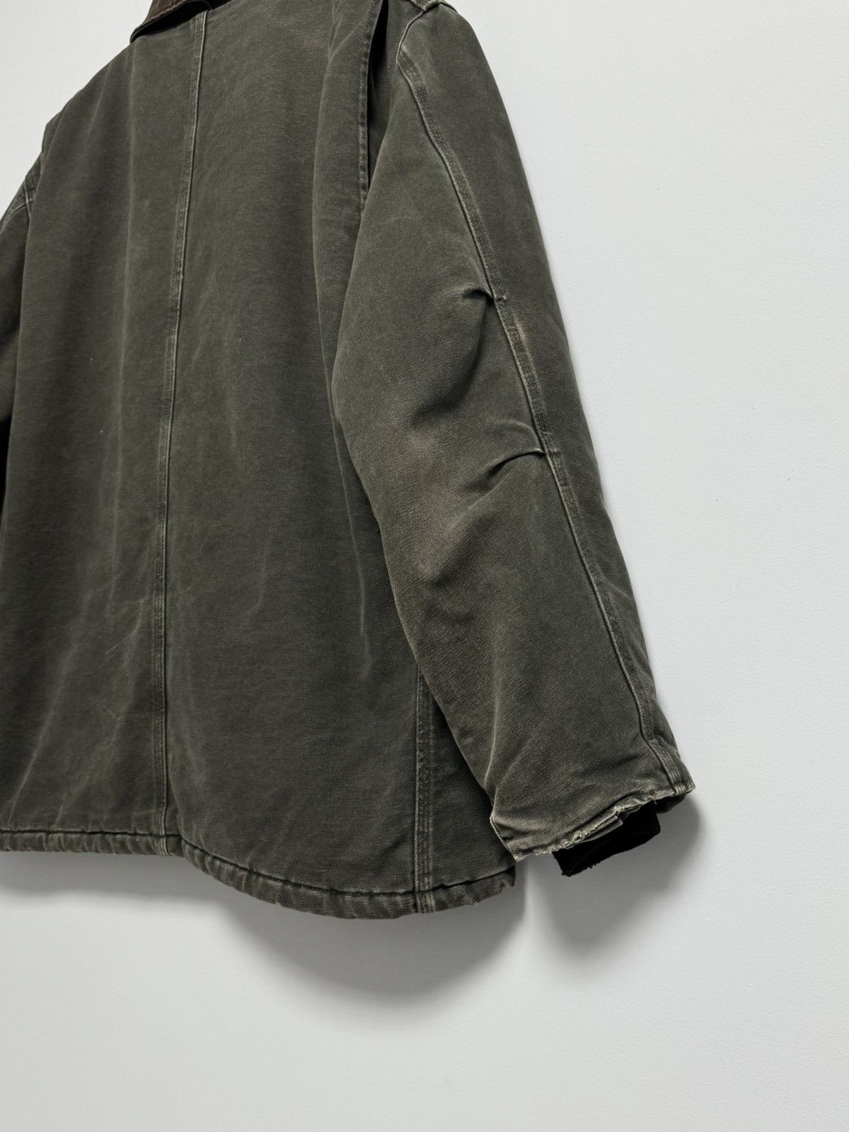 Carhartt 🔥Y2K Vintage Carhartt Chore Jacket Green Distressed Size US XL / EU 56 / 4 - 15 Thumbnail