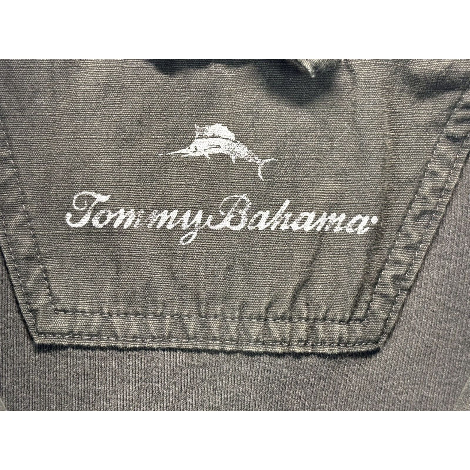 Tommy Bahama Tommy Bahama Sweater Pullover 1/4 Zip Mens Large Black Mock Neck Faded Wash Long Sleeve Size US L / EU 52-54 / 3 - 4 Thumbnail