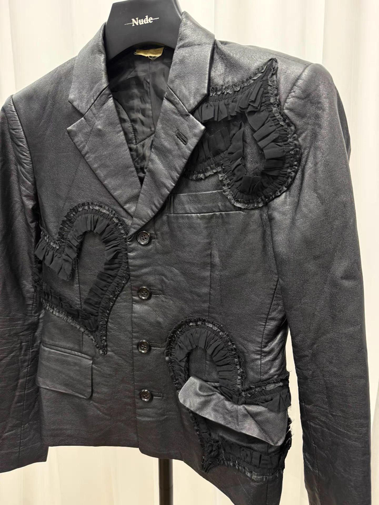 Comme des Garcons Comme des Garcons Heart Panel Leather Blazer K20 Size XS / US 0-2 / IT 36-38 - 2 Thumbnail